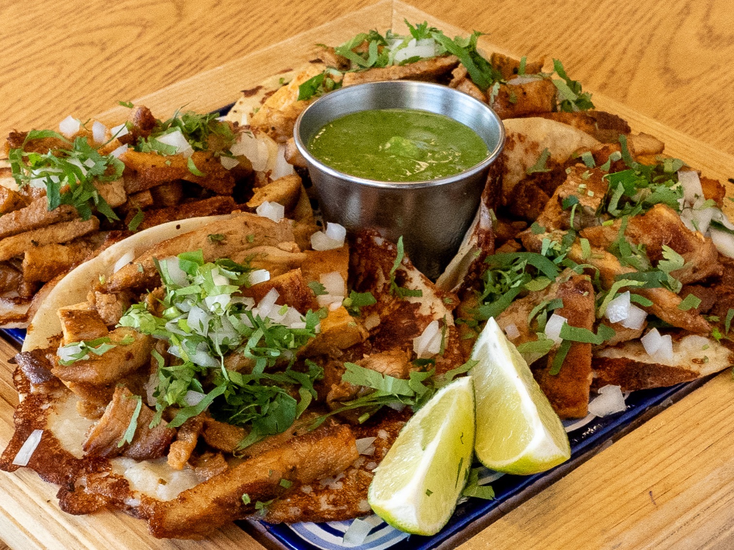 Chicken BBQ Tacos al Queso