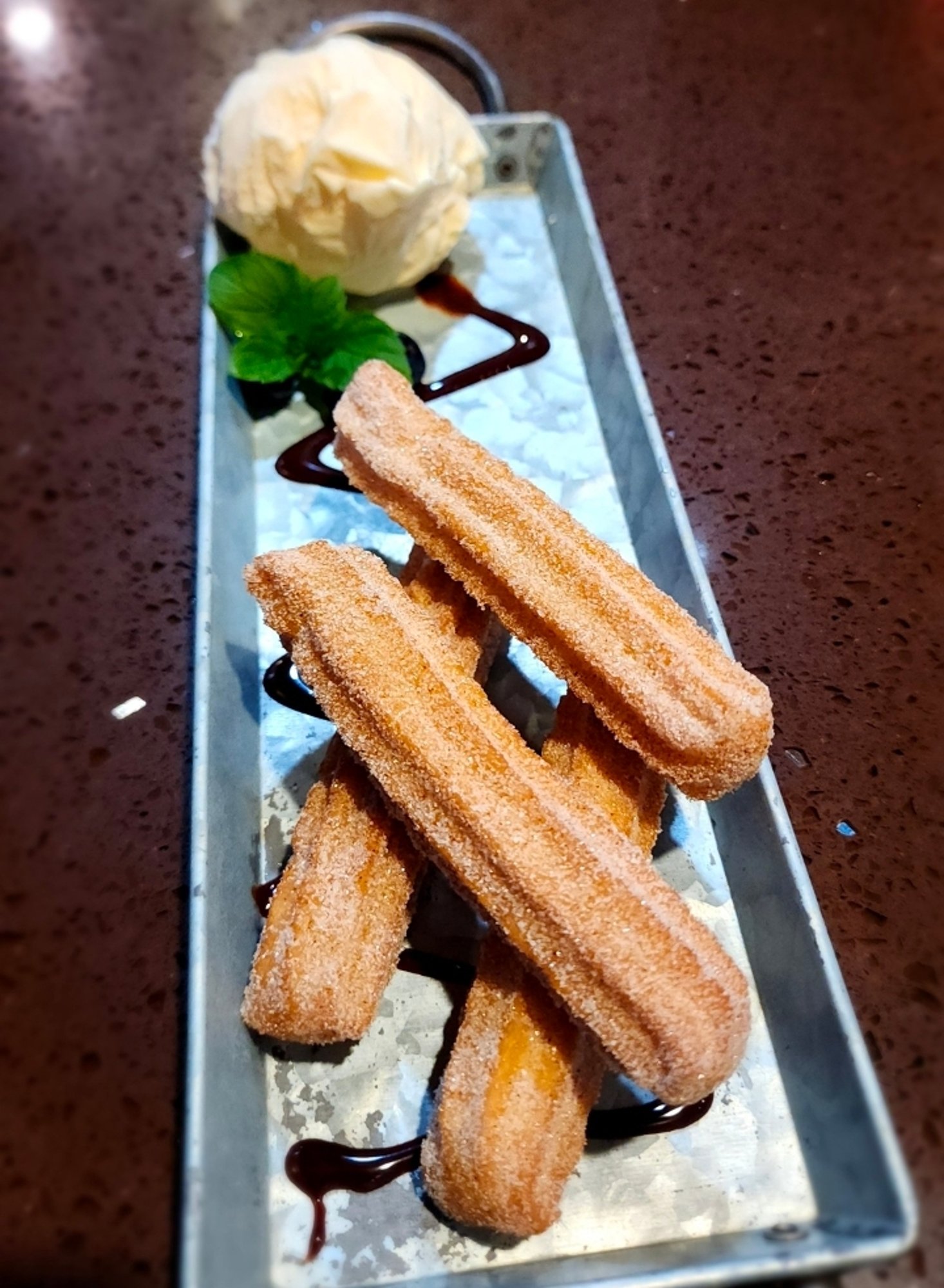 Churros with Ice Cream