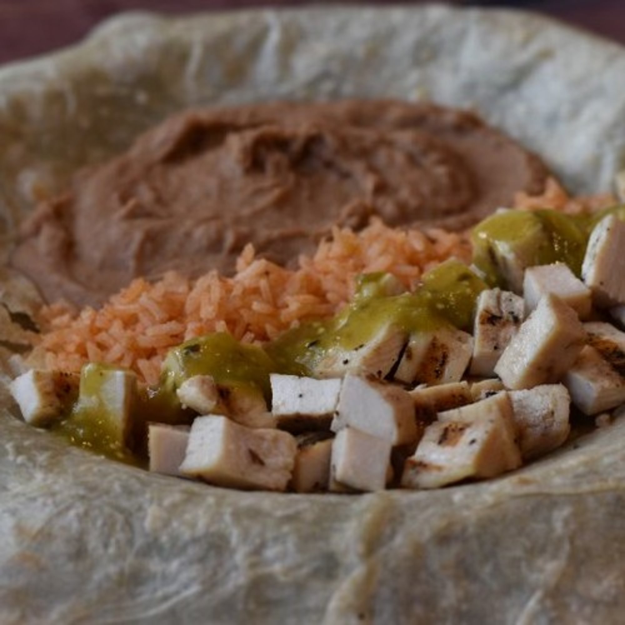 Pollo Asado Burrito