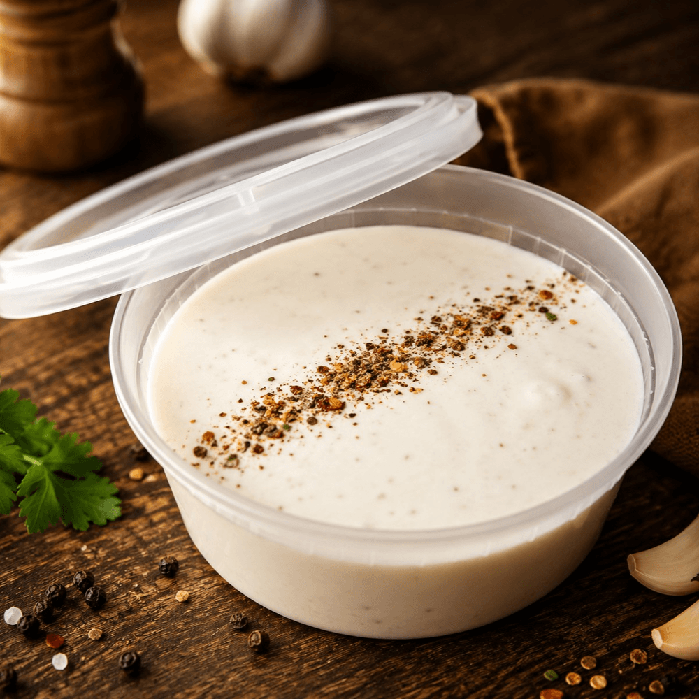 $ White Sauce 8OZ Container