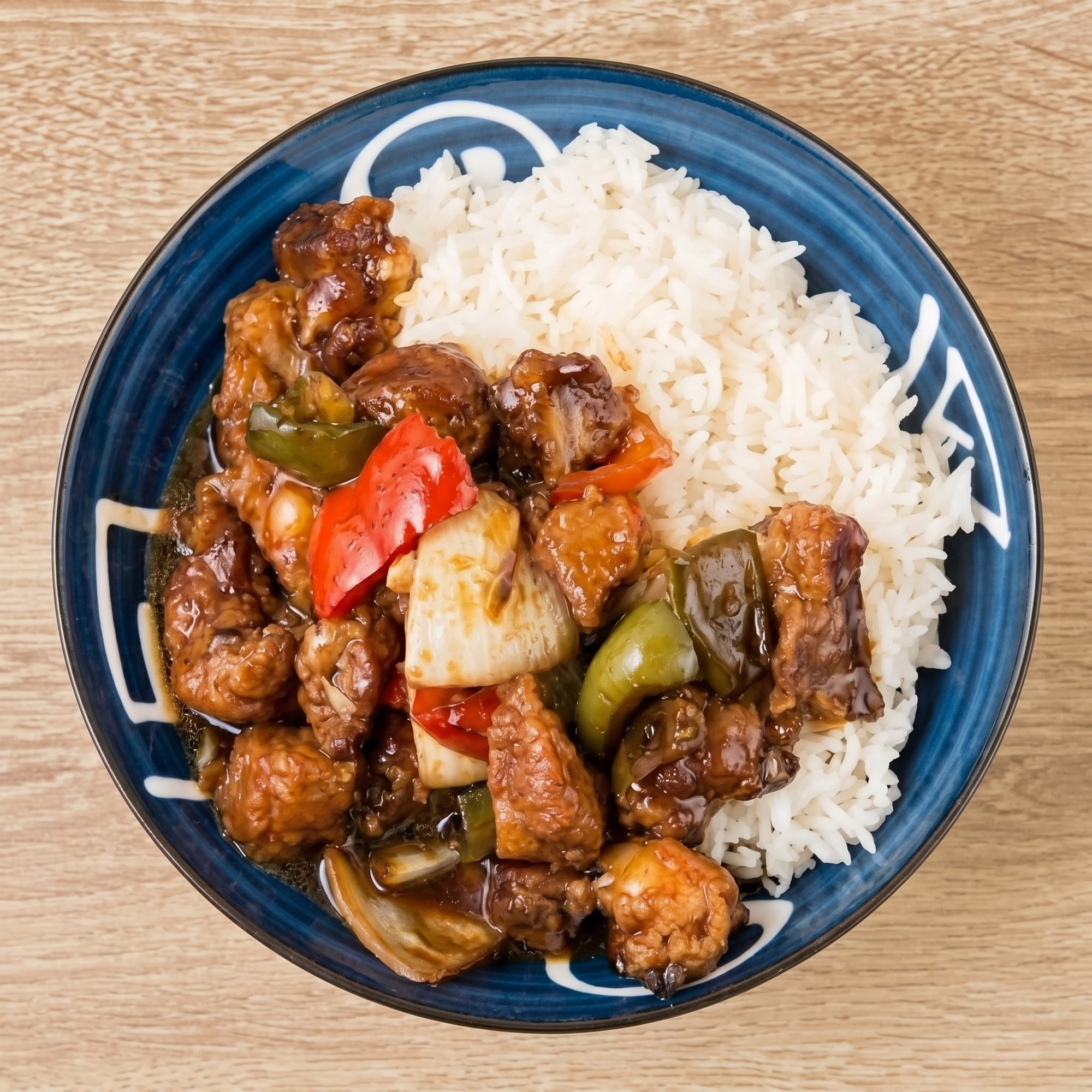 Spare Pork Ribs Over Rice