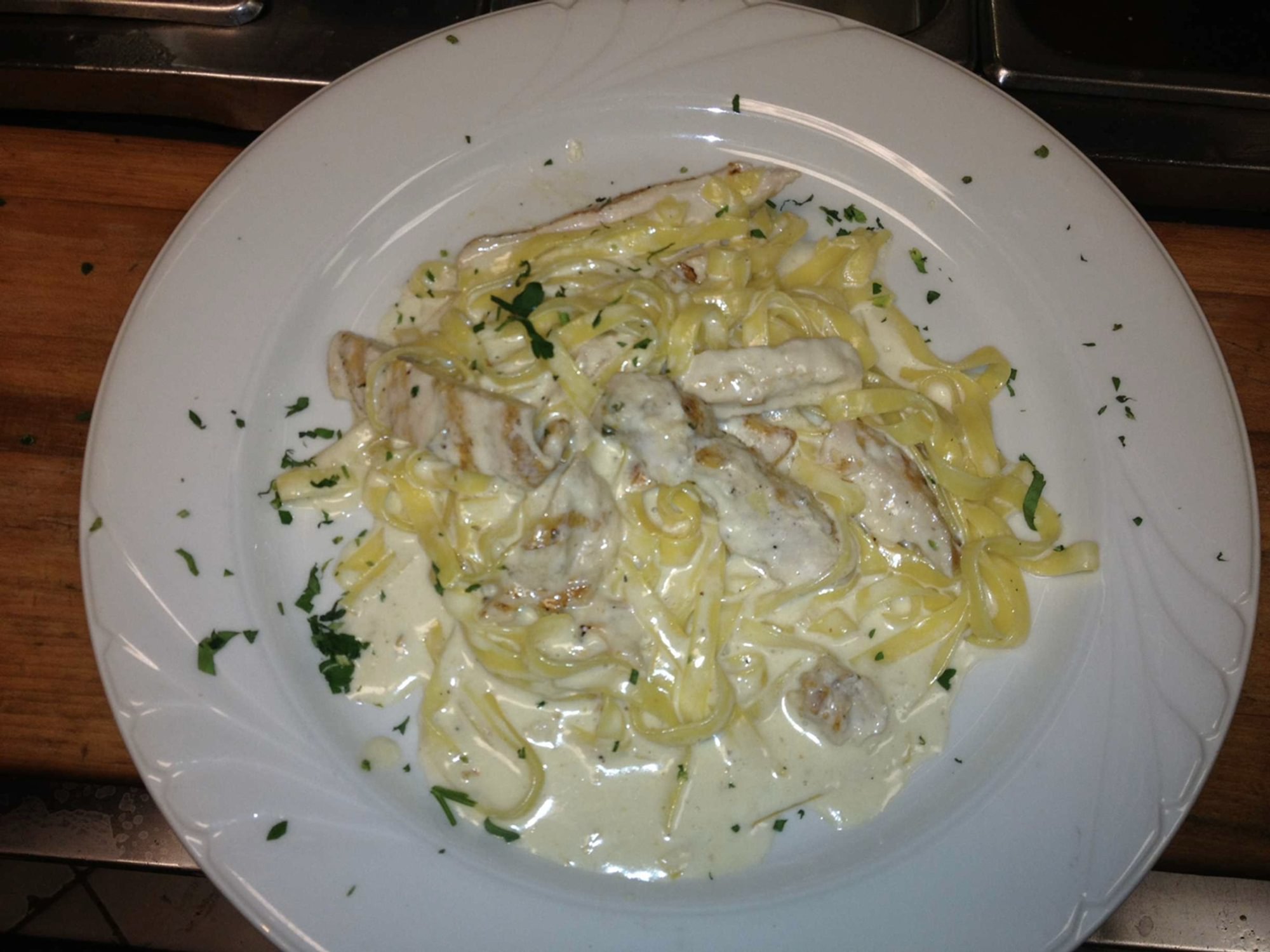 Fettuccine Alfredo with Chicken