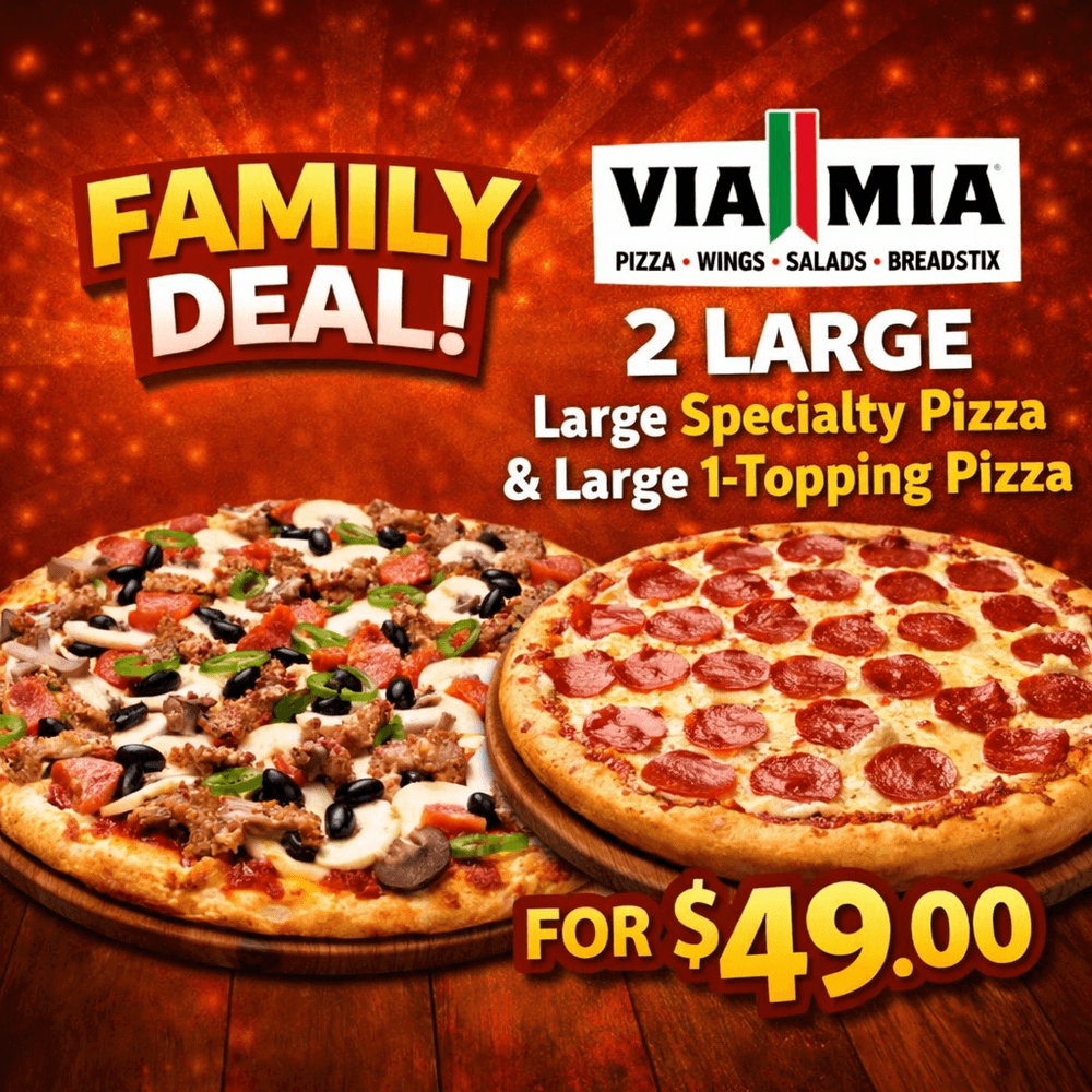Large Specialty Pizza + Large 1 Topping