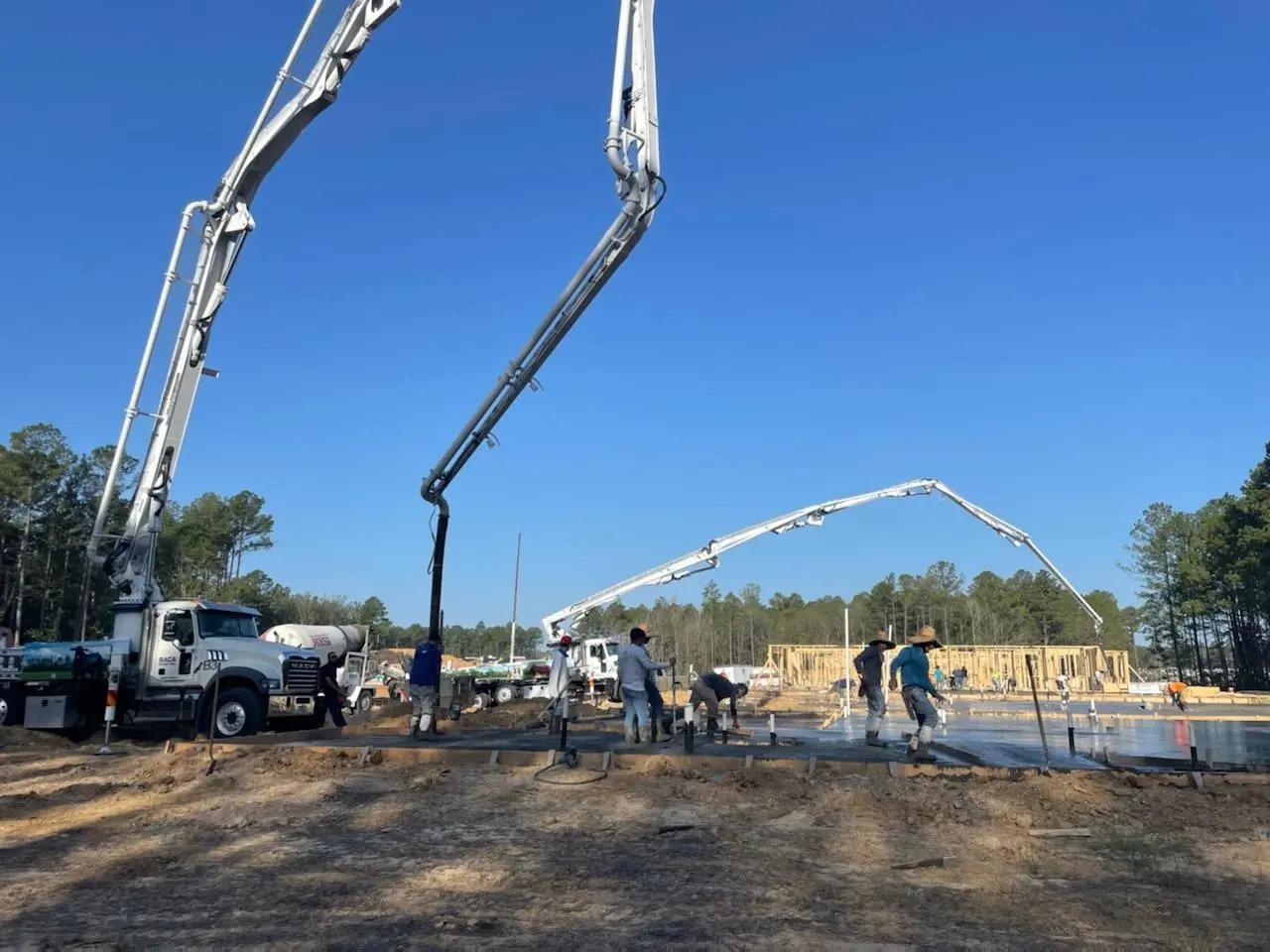 Concrete pumping