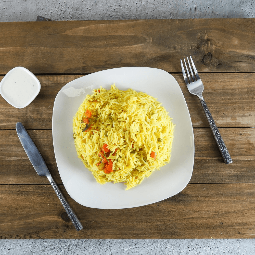 Yellow veggie rice