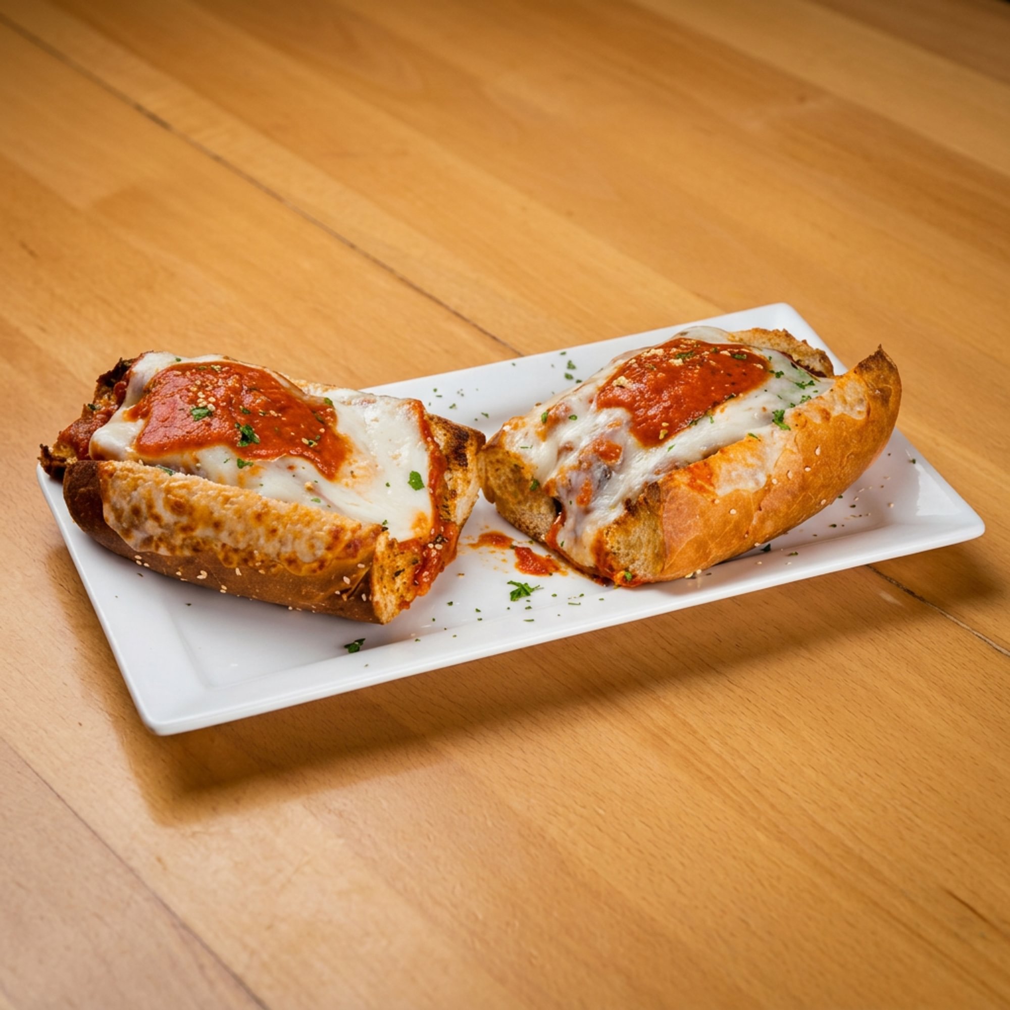 Eggplant parmigiana sub