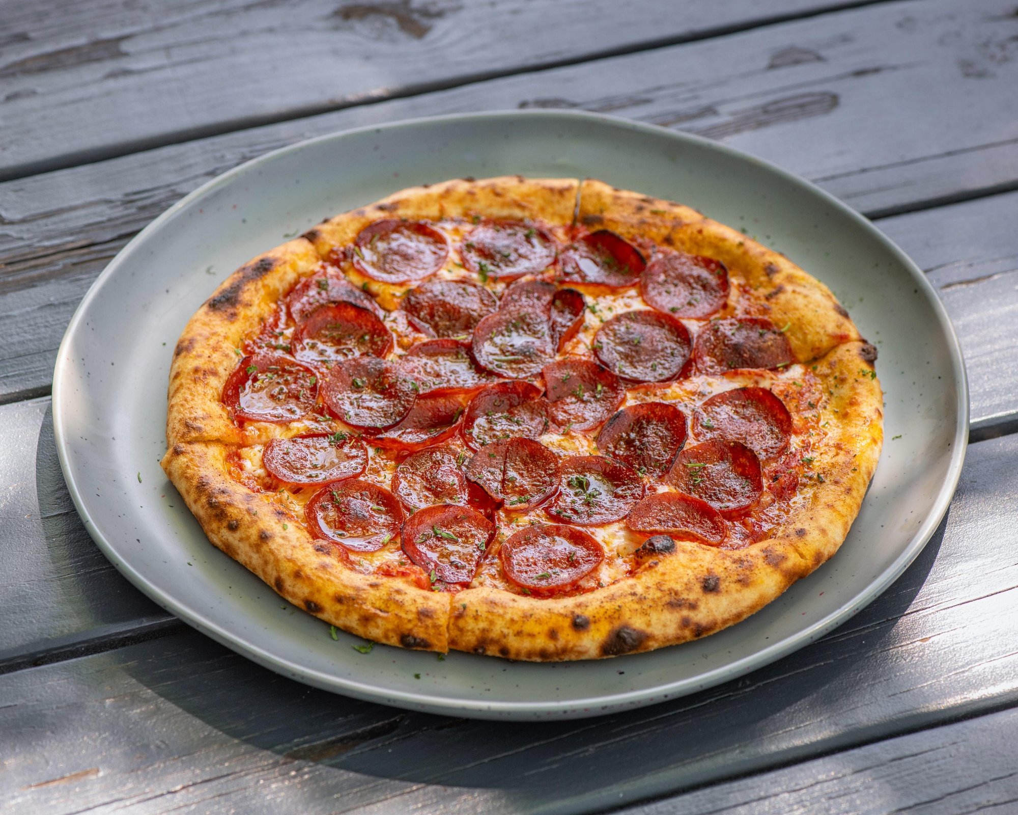 Sweet & Spicy Pepperoni Pizza