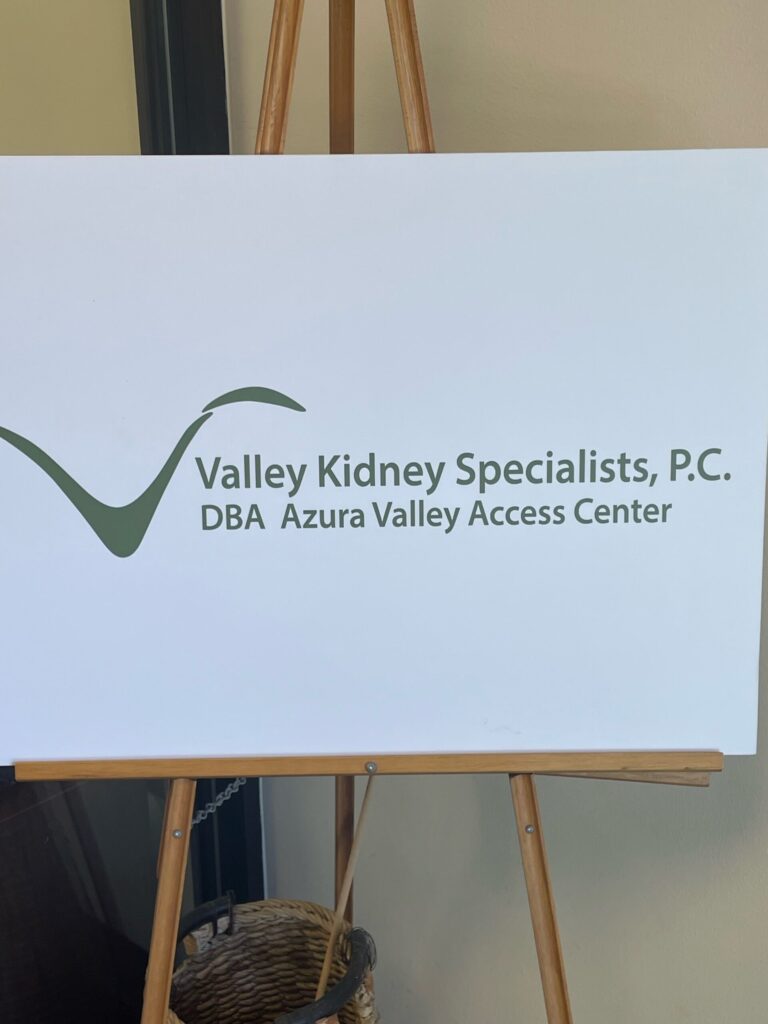 A sign for Valley Access Center