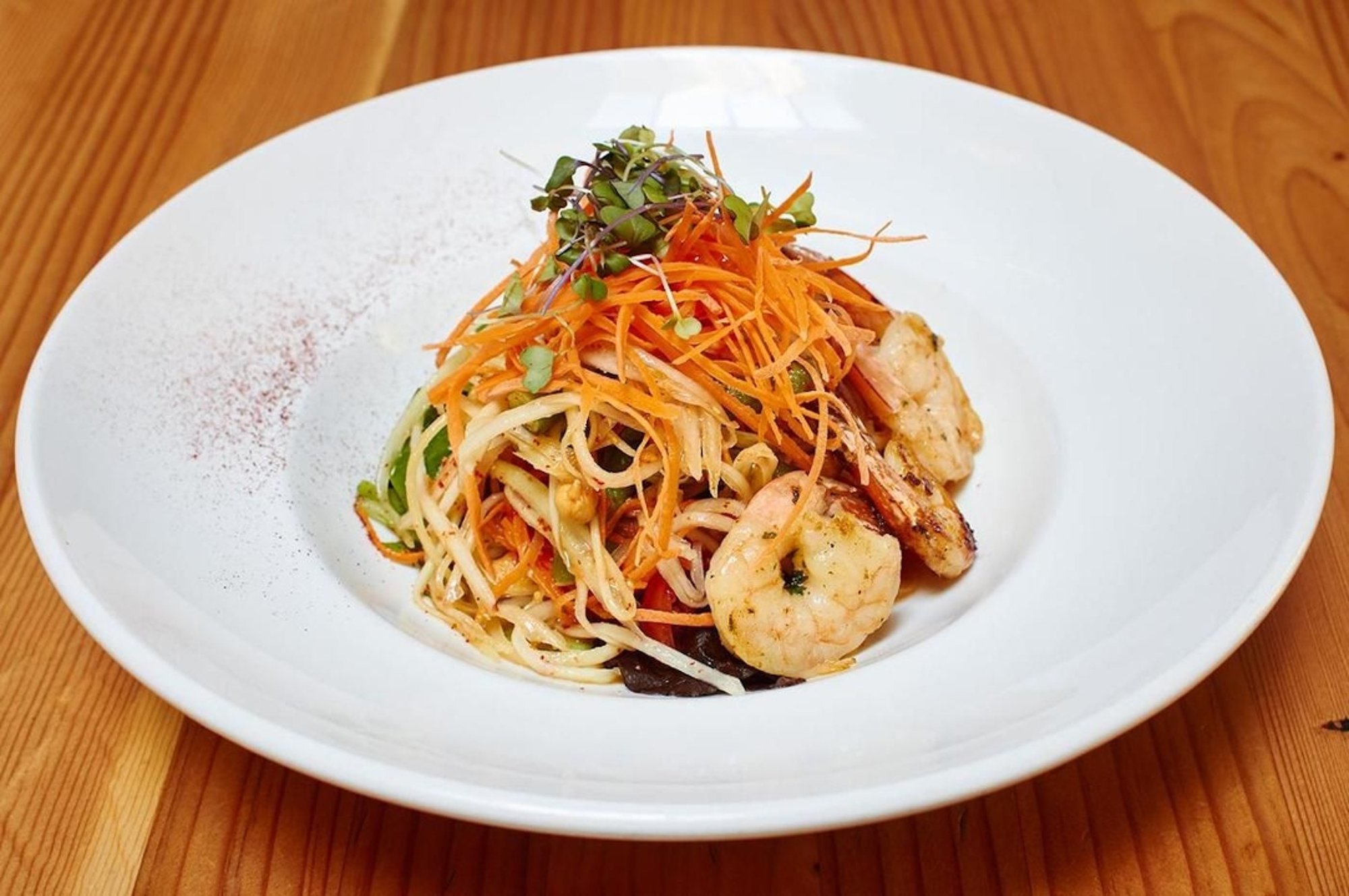 Papaya Salad Grilled Shrimp