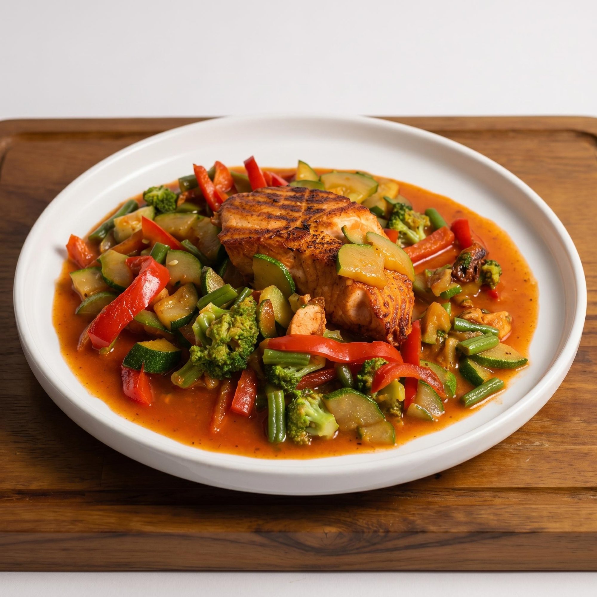 23 - Salmon en Salsa