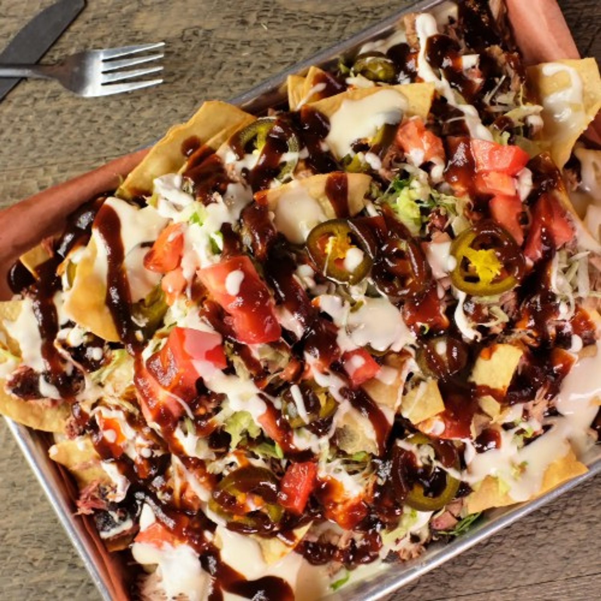 Loaded BBQ Nachos
