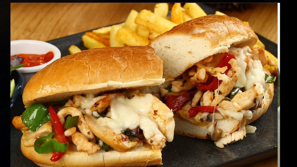 Chicken & Cheese Sub +Fries