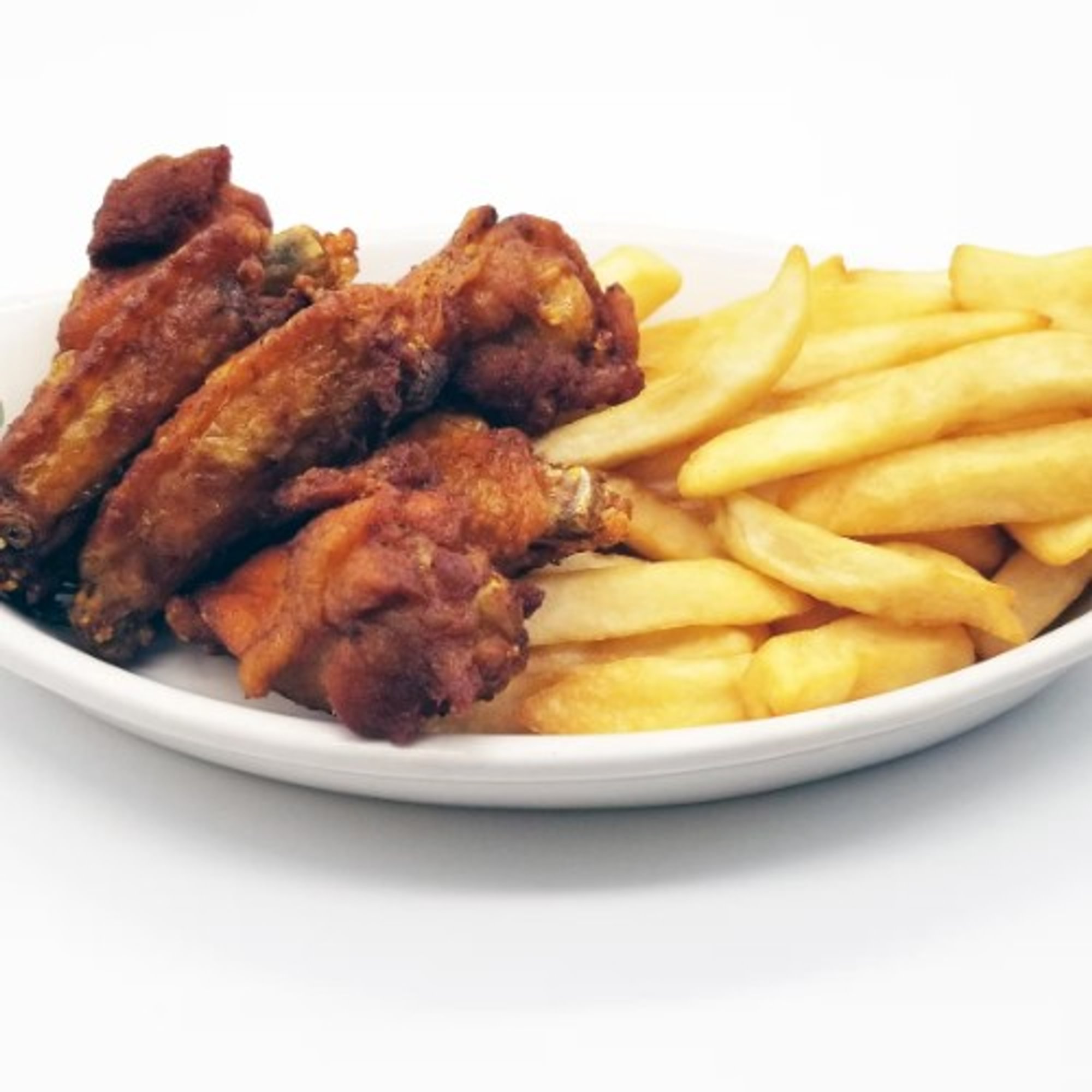 Wings with French Fries