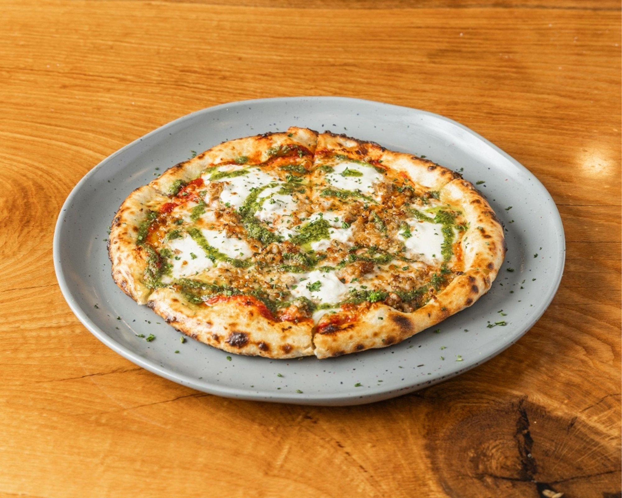 Sausage Burrata Pizza