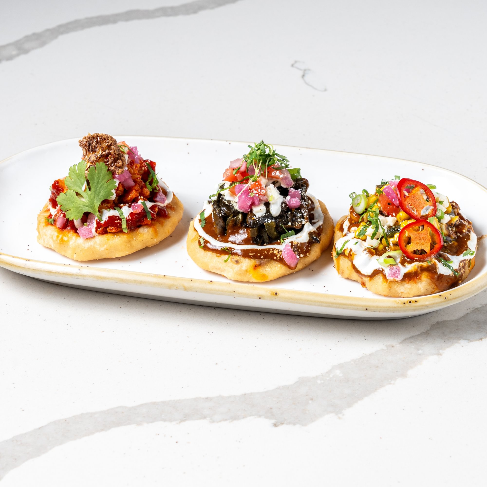 Cauliflower Sopes