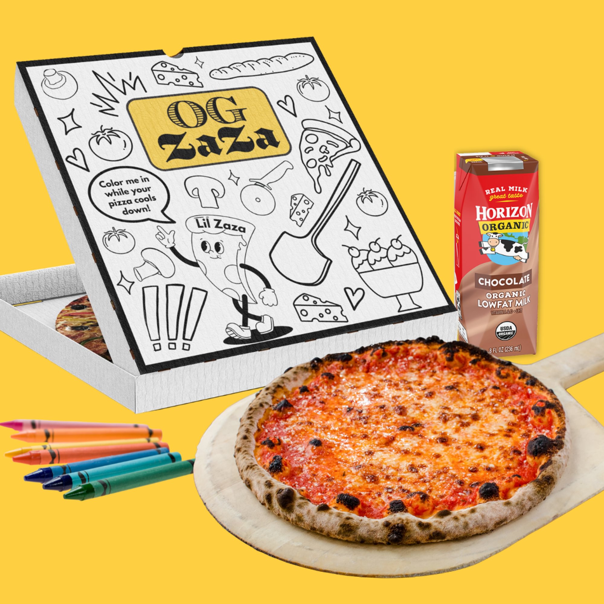 Happy Pizza Meal.