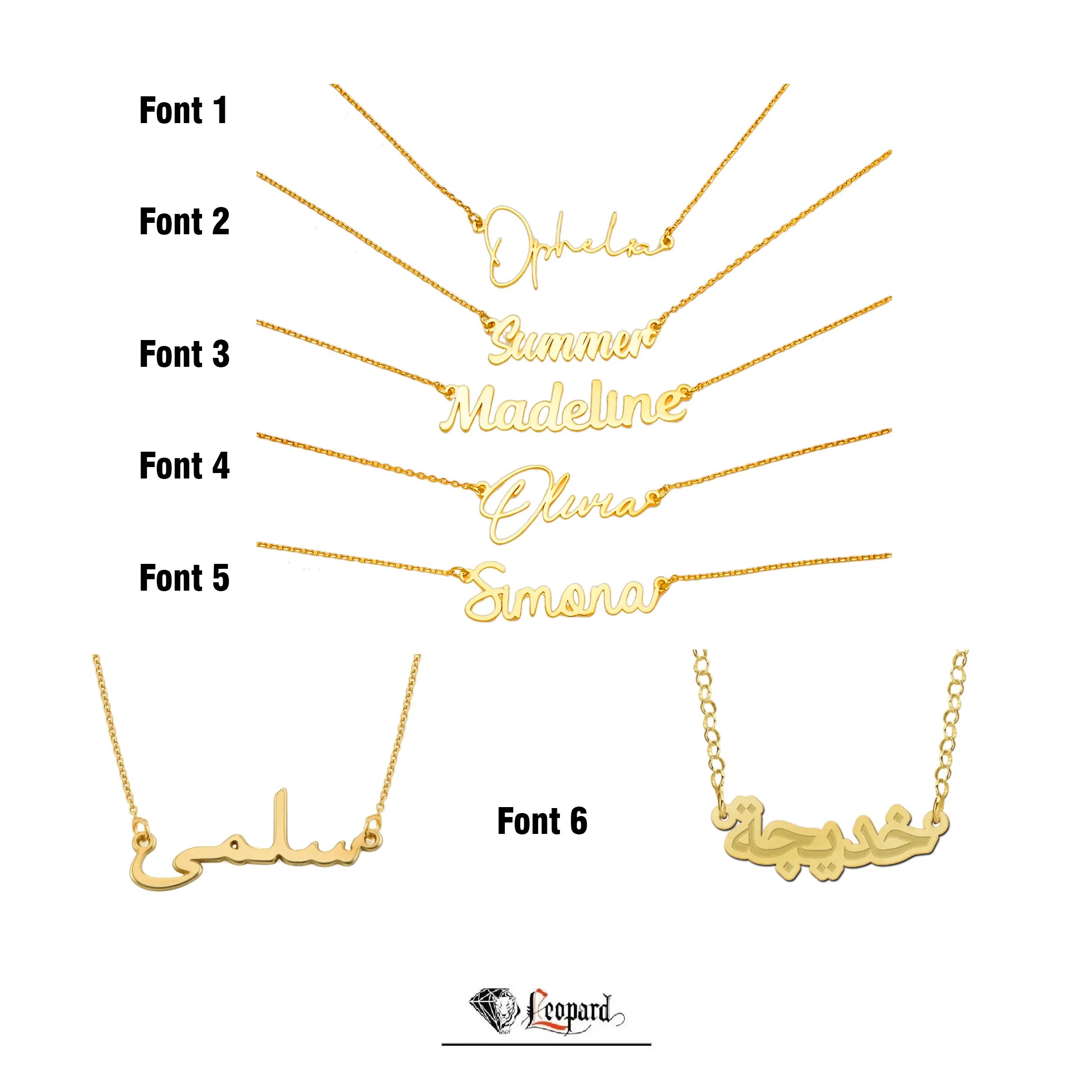 Collana con nome in oro massiccio 18K – Gioiello personalizzato Swiss Made