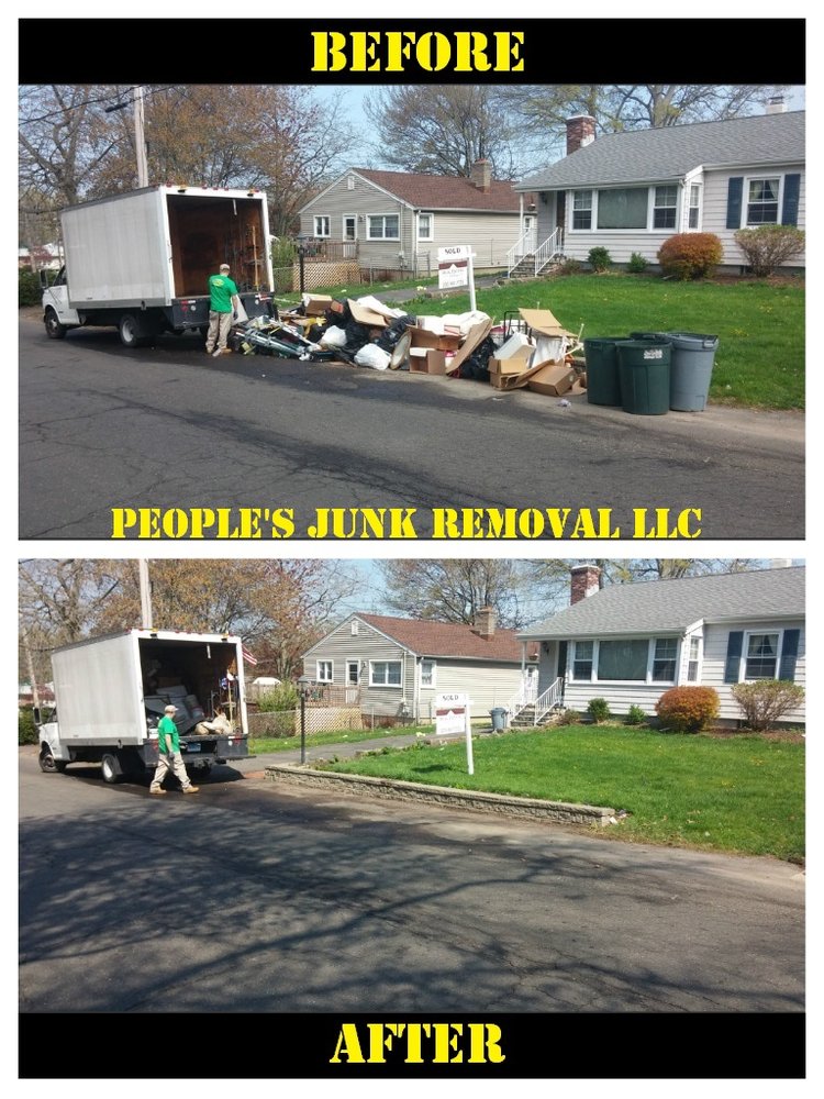 Removal of junk from the side of the street / Before & After