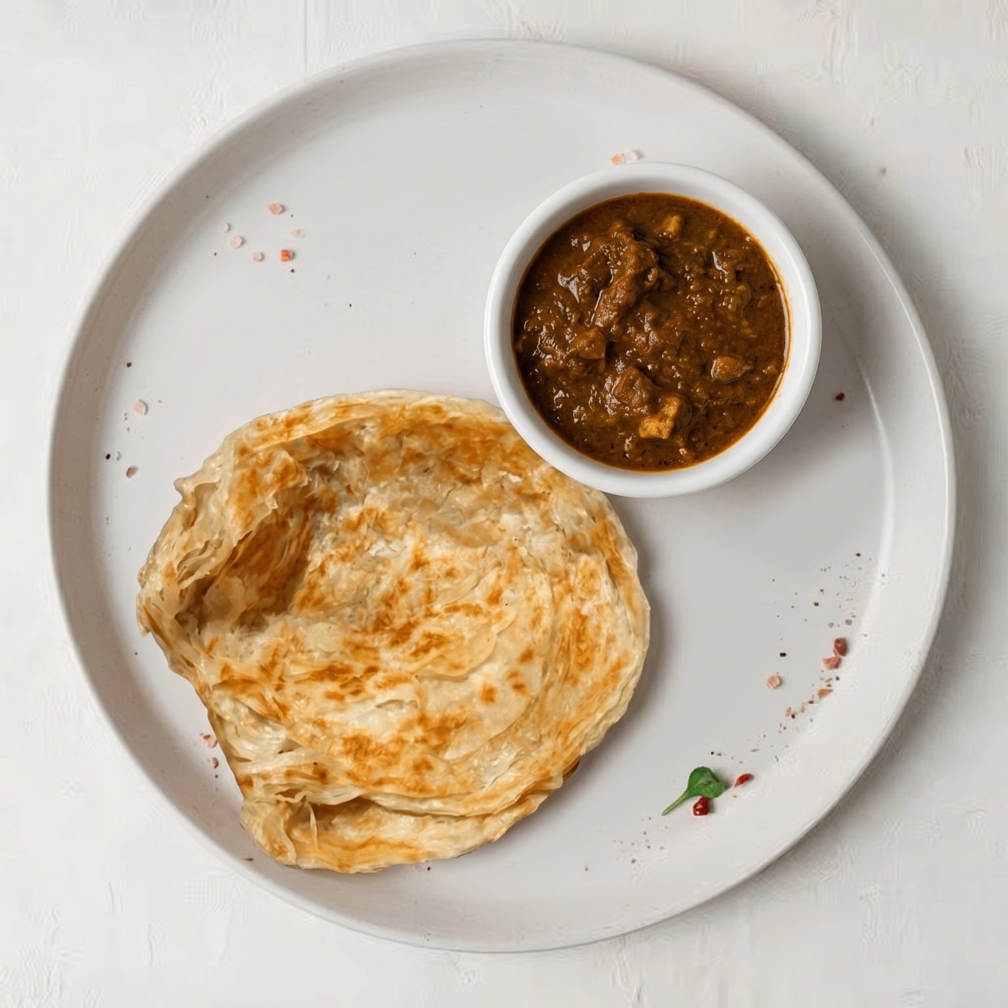 Parota with Mutton Curry