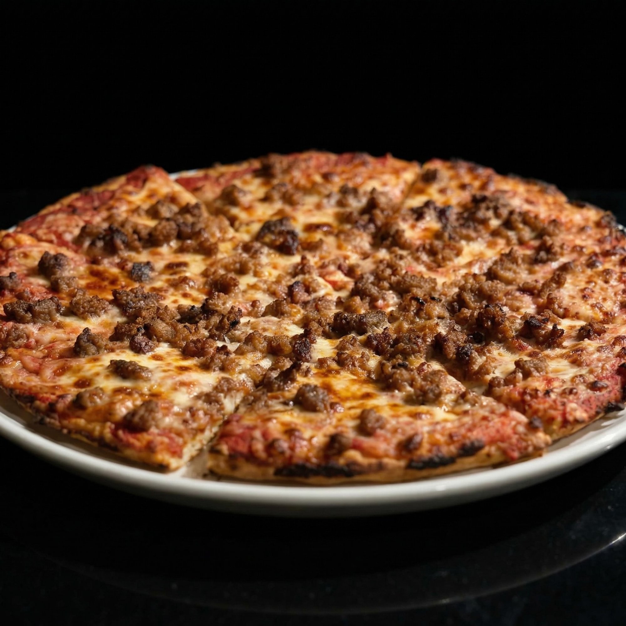 Create Your Own Ground Beef Pizza