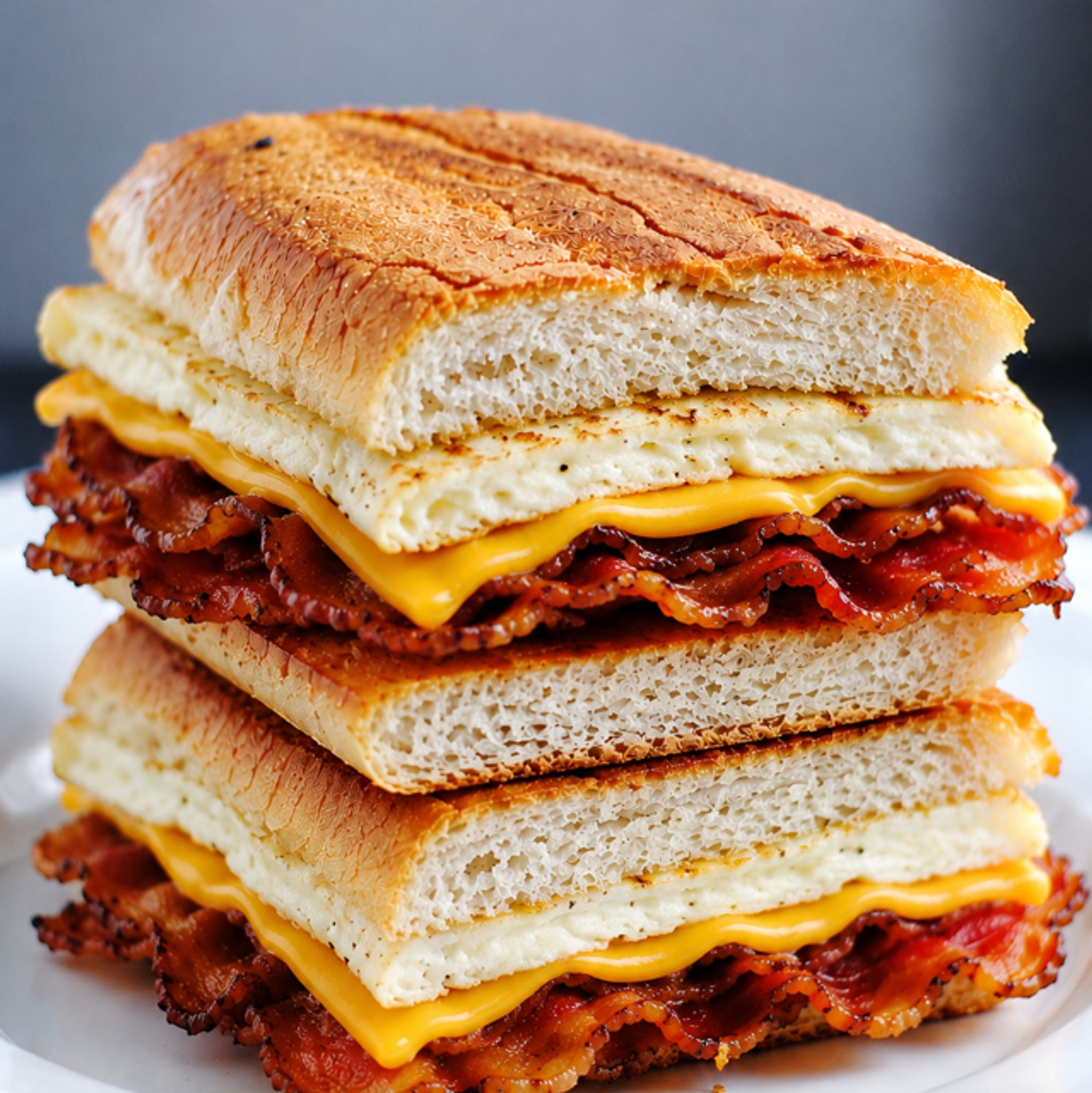 Bacon Egg Whites & Cheese Sandwich