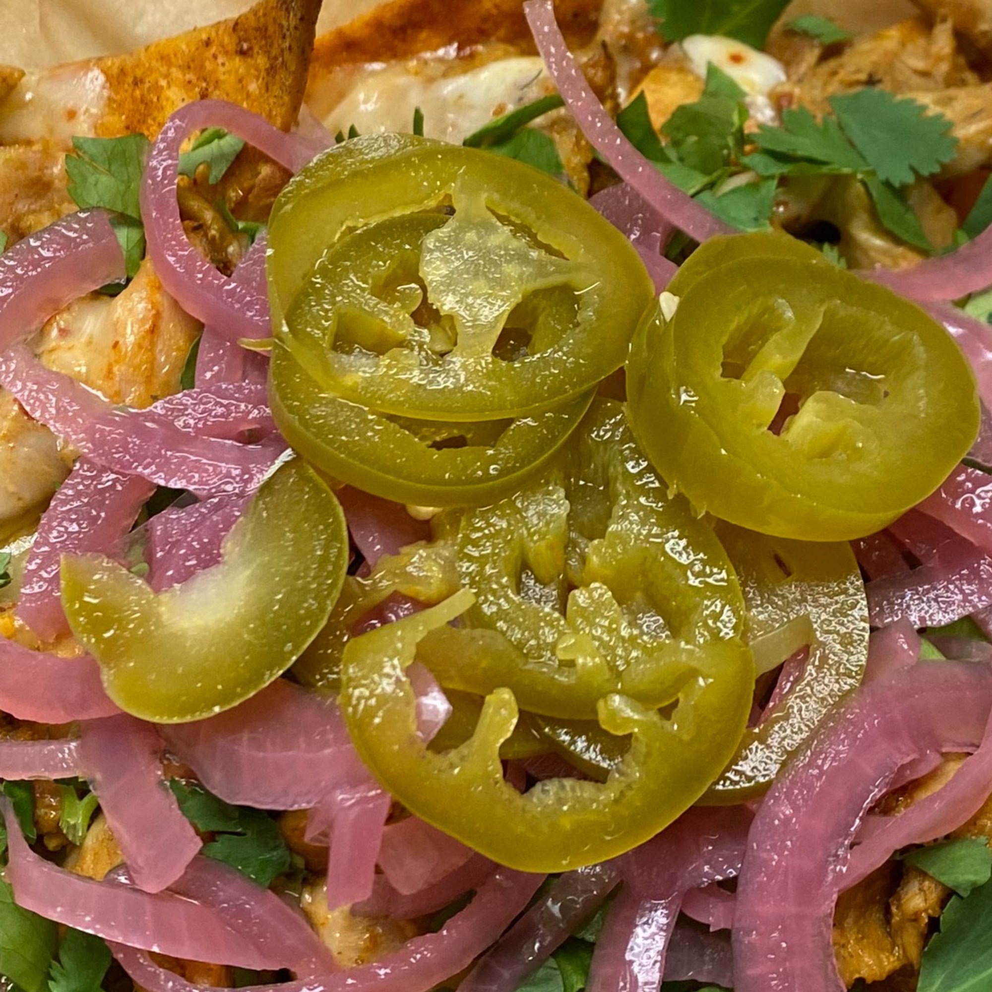 Side House Pickled Red Onions and Jalapeños