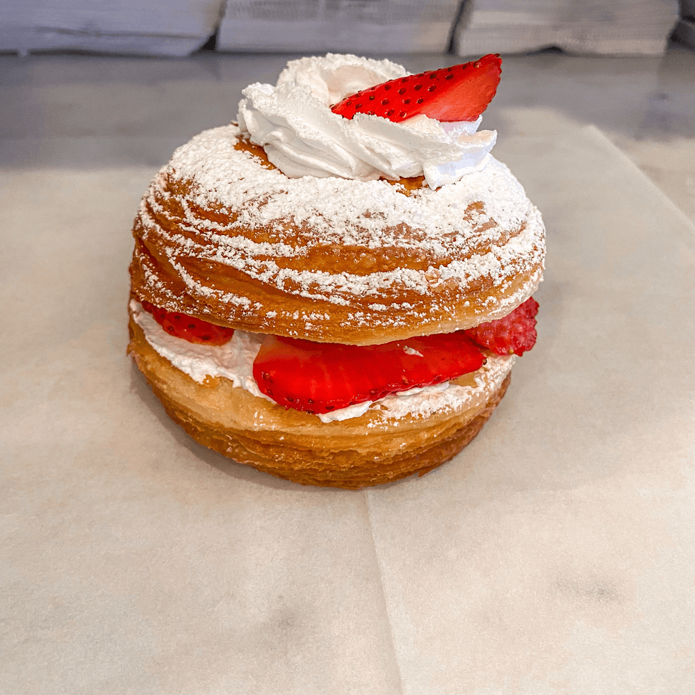 Whipped Cream & Strawberry Cronut