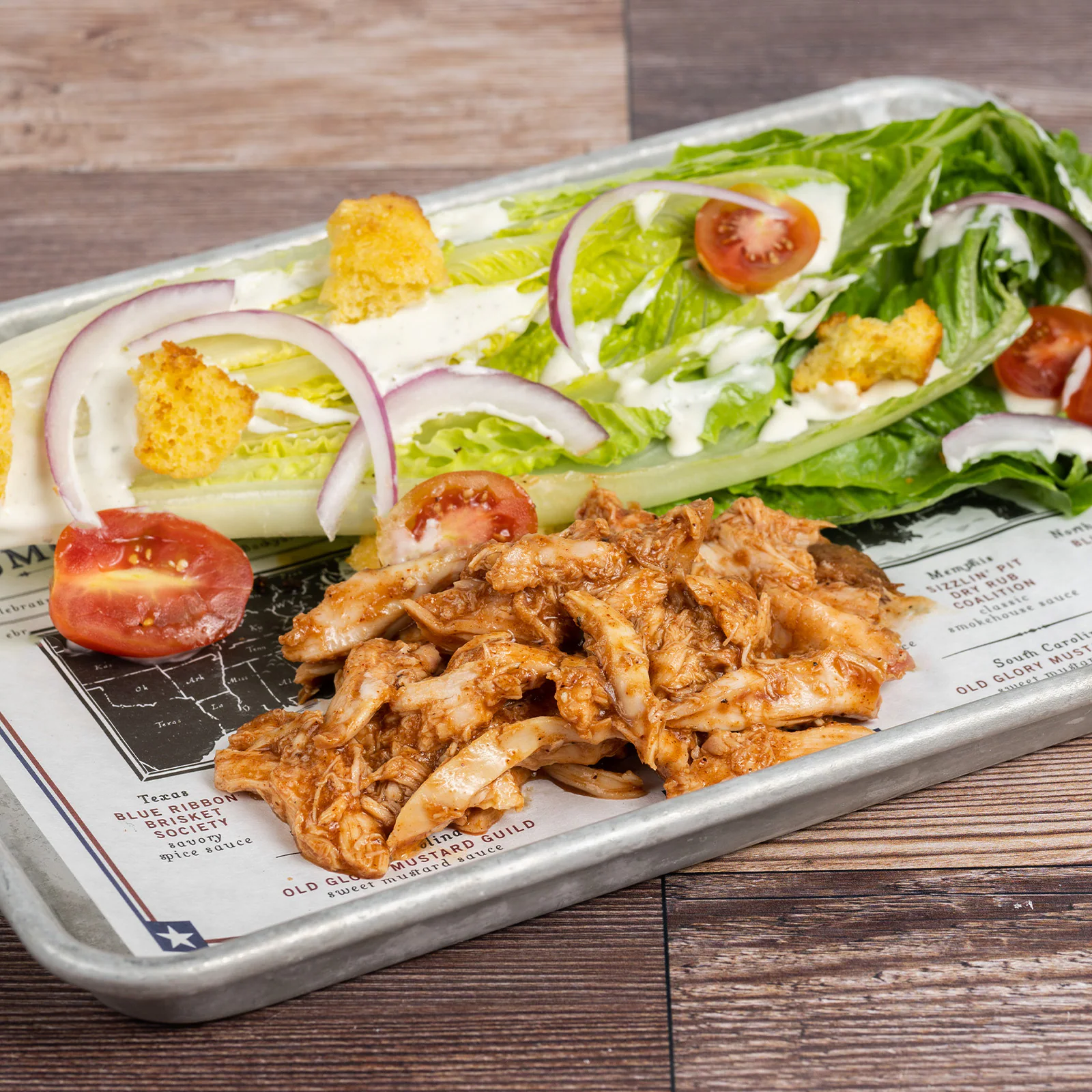 House Wedge Salad with Smoked Chicken