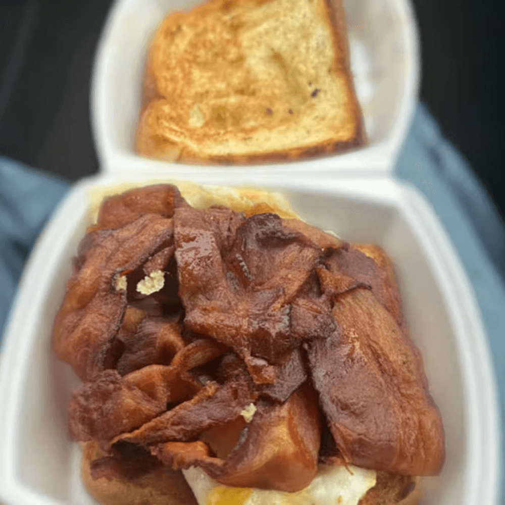 Egg, Cheese & Meat Sandwich