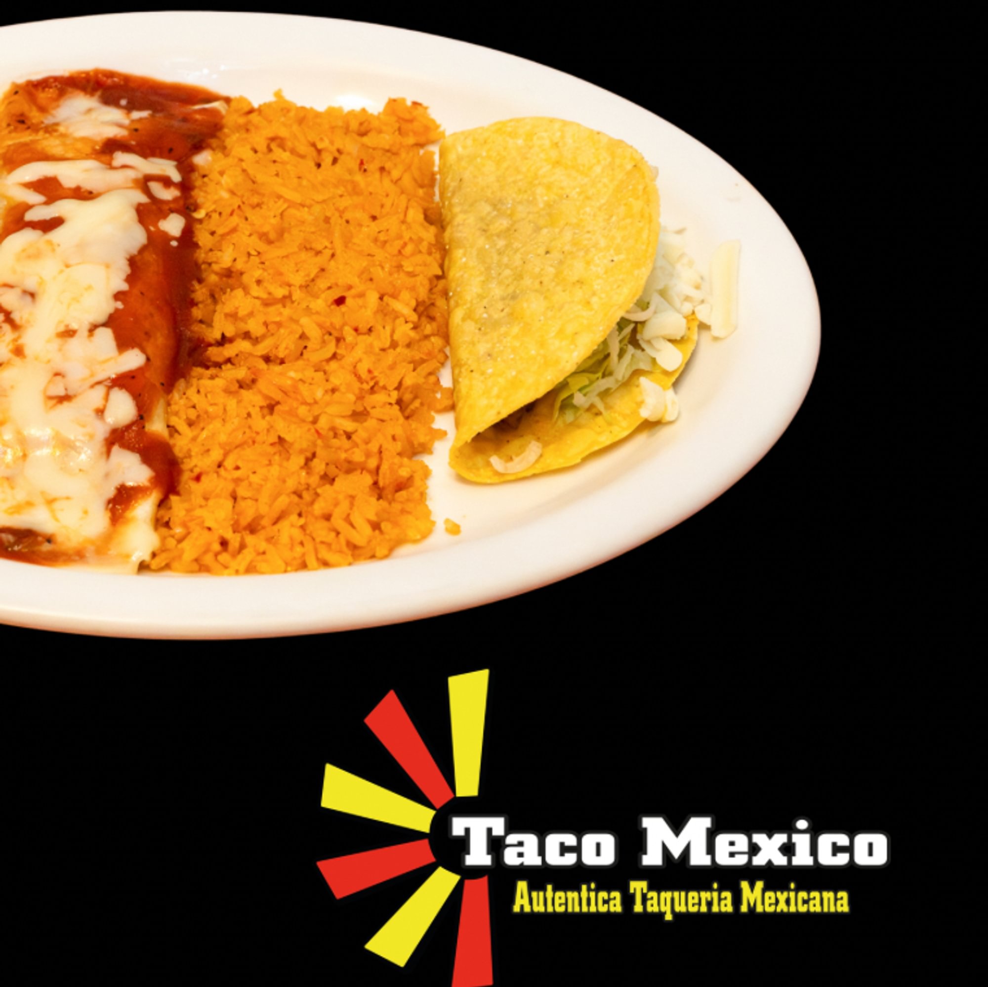 Sp#5 Burrito, Taco and Rice