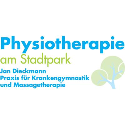 Logo von Physiotherapie am Stadtpark. Jan Dieckmann. Praxis für Krankengymnastik und Massagetherapie am Stadtpark Fürth