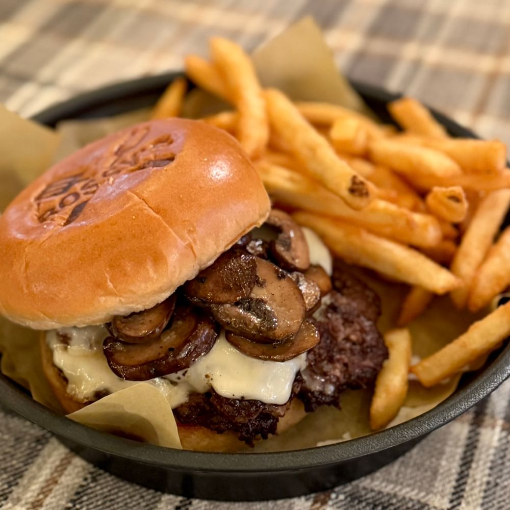 Mushroom + Swiss Smashburger