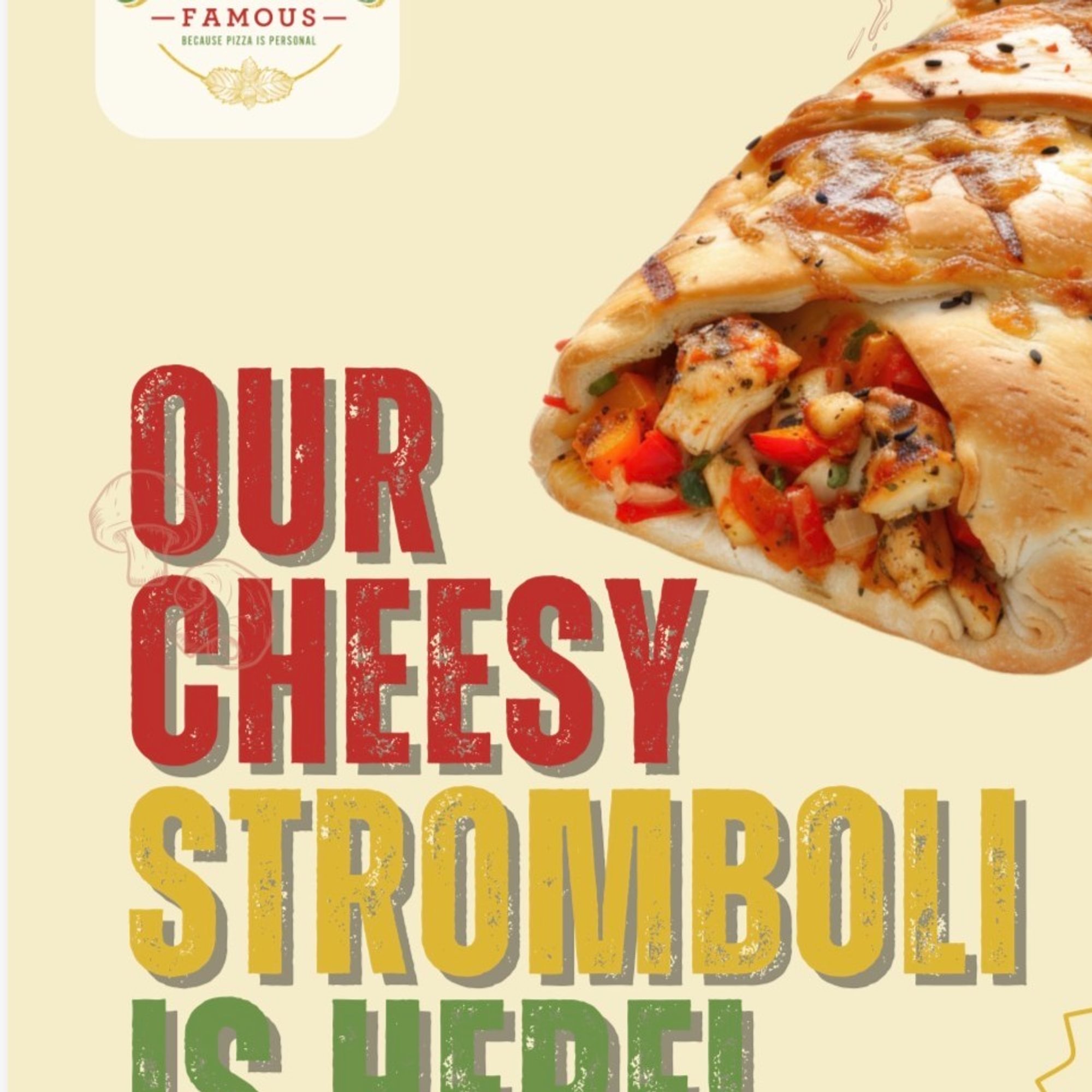 Cheese Stromboli 10"