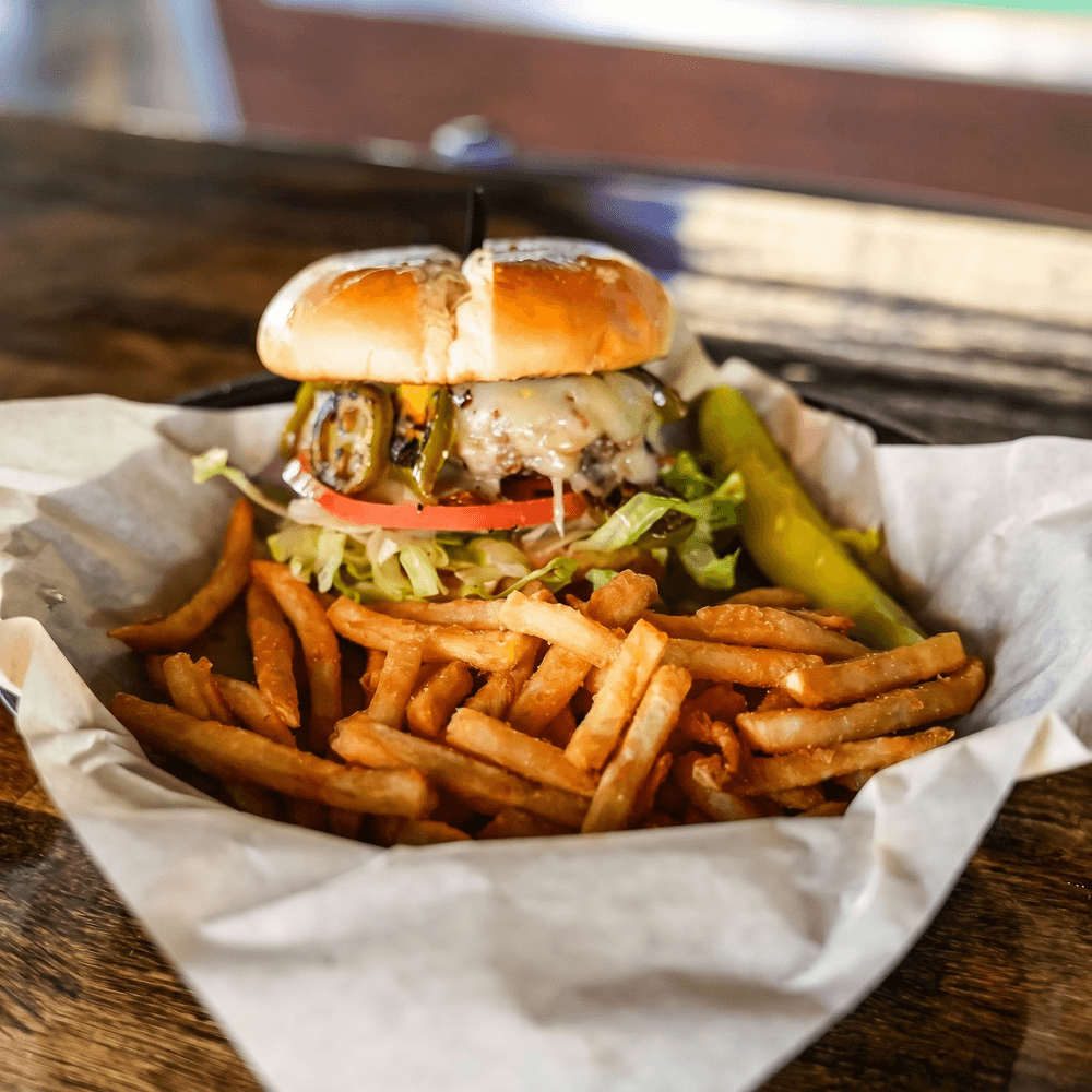 Jalapeño Pepper Jack Burger