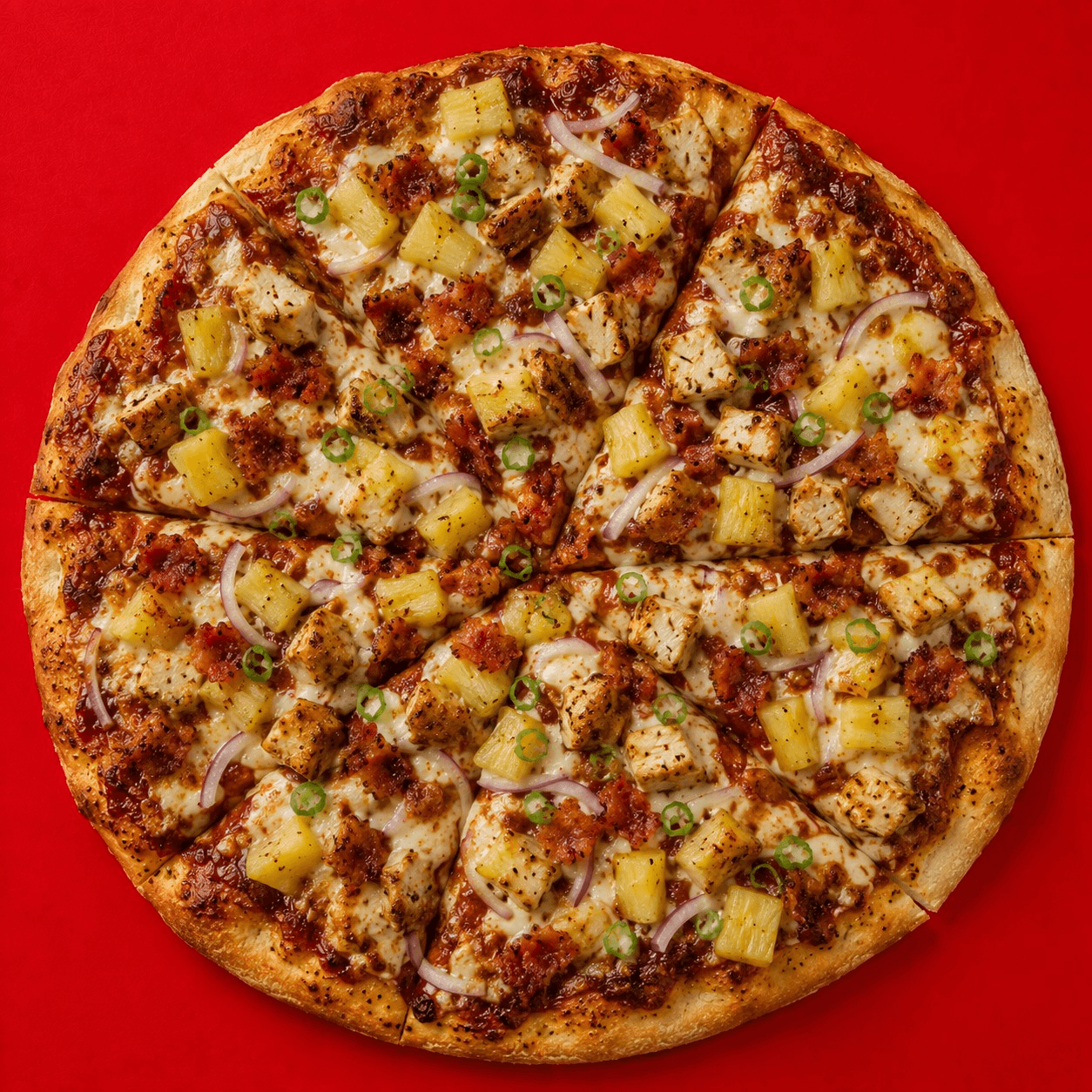 Pineapple Chicken Pizza