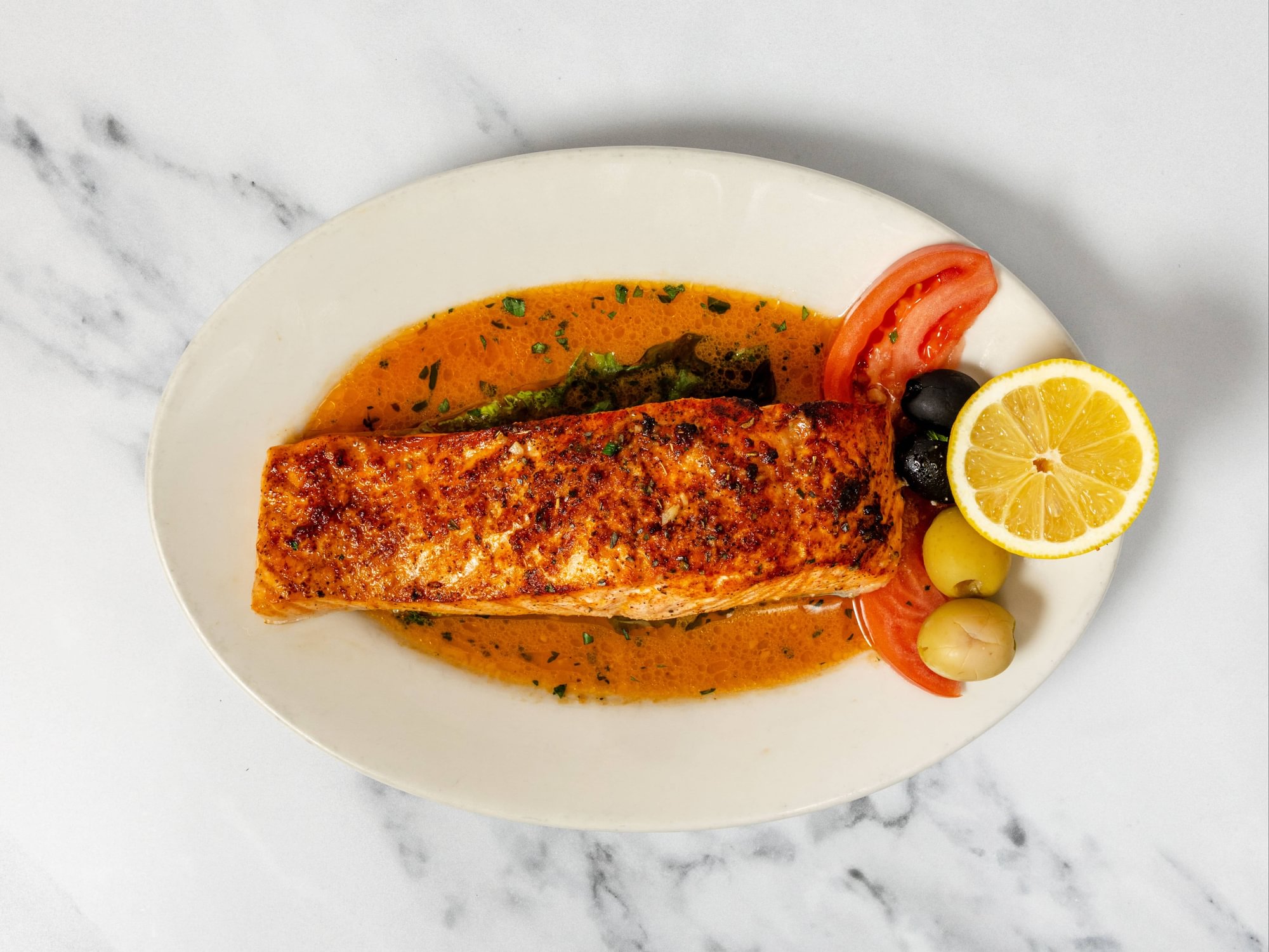 Broiled Salmon