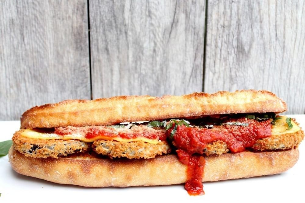 12'' Eggplant Parm Sub w/ Fries