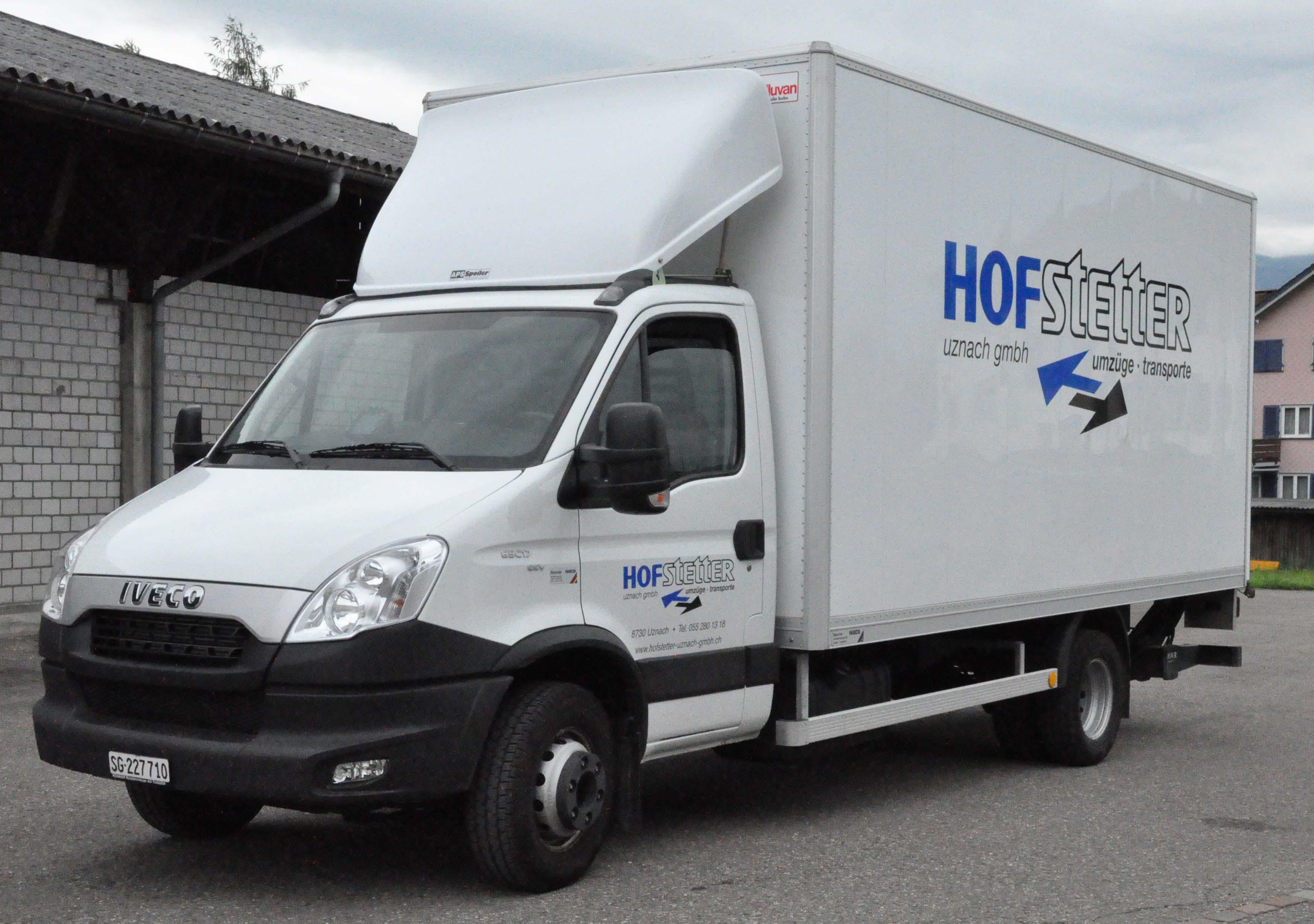 Hofstetter Uznach GmbH, Umzüge Transporte