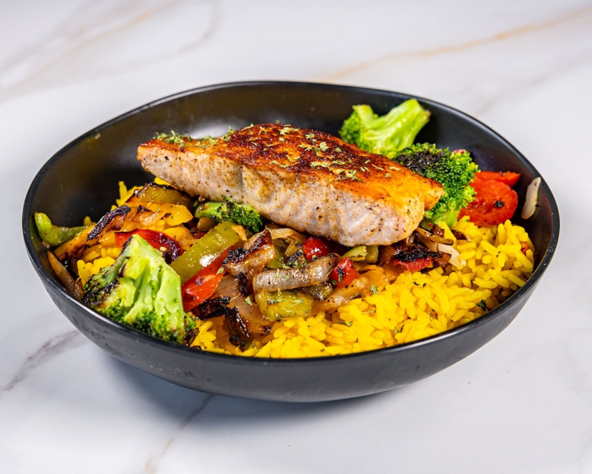 SALMON RICE BOWL