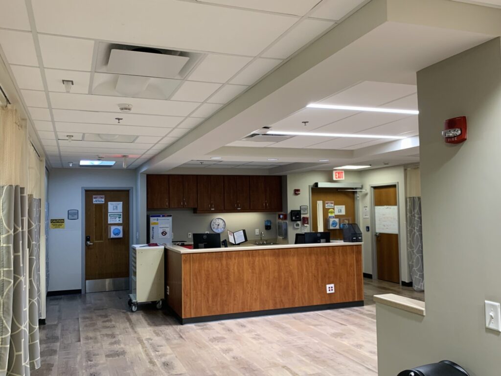 The nurse's station at Azura Vascular Care Capitol City