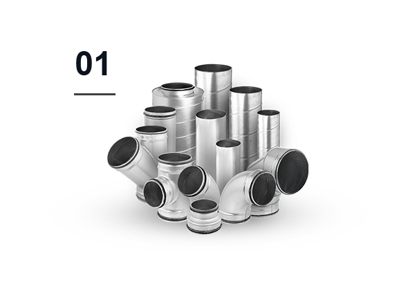 Round Duct Systems – Ducts and Fittings Made of Galvanized Steel