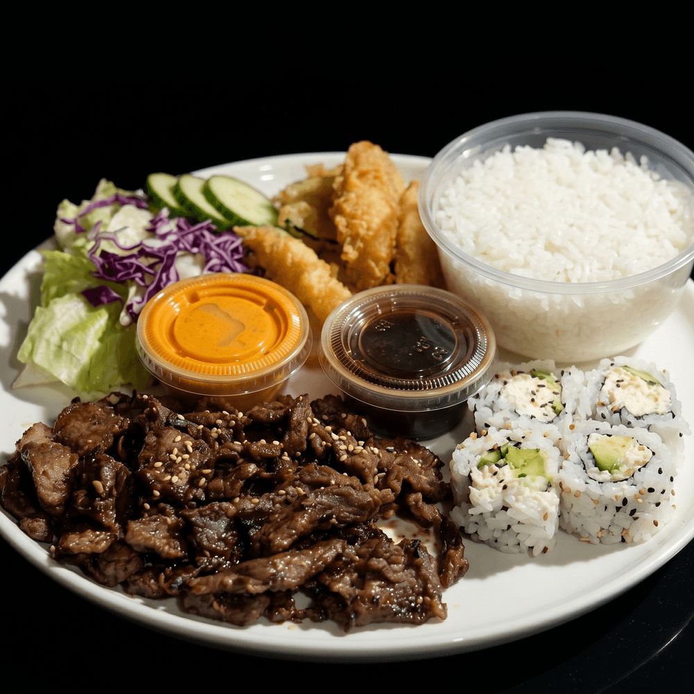 107. Beef Teriyaki Lunch Bento