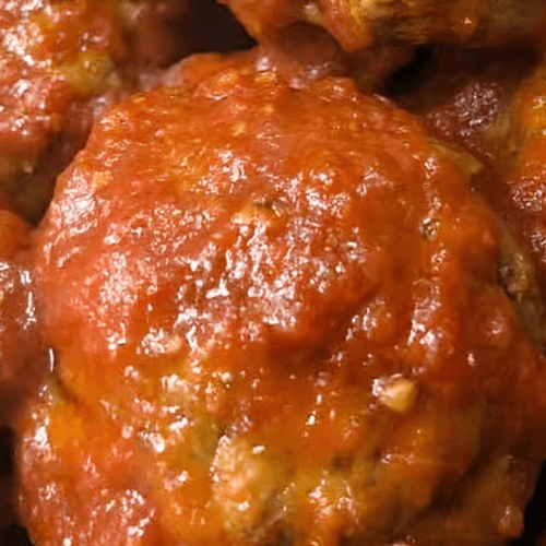 Meatballs in Sauce Dish