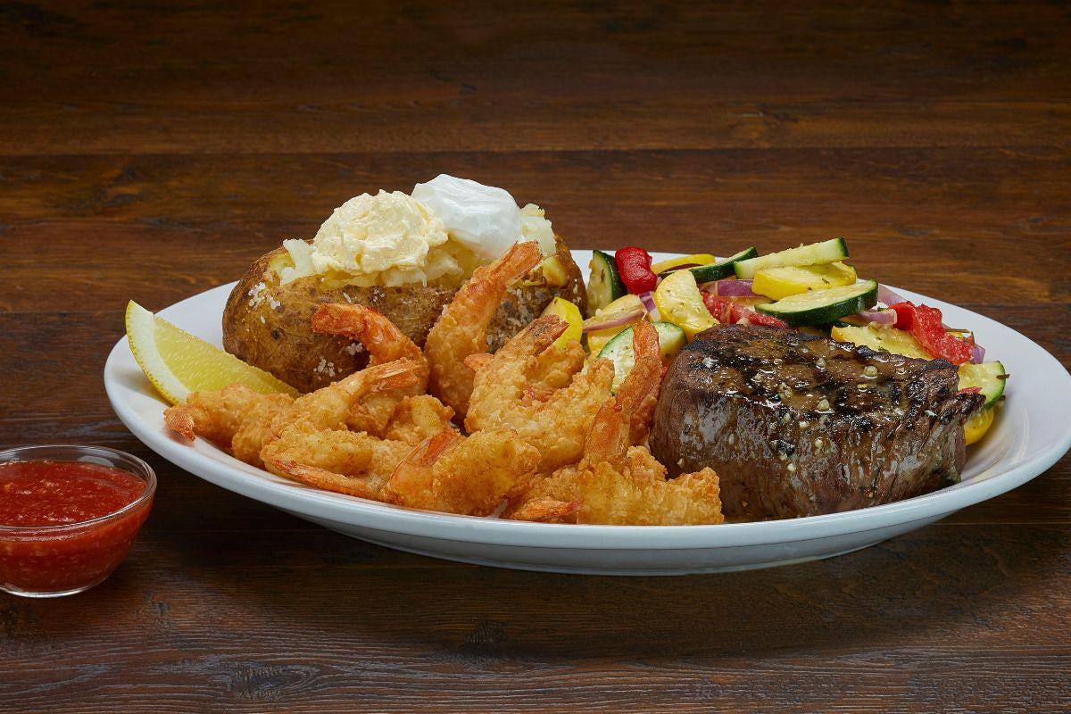 SIRLOIN & FRIED SHRIMP