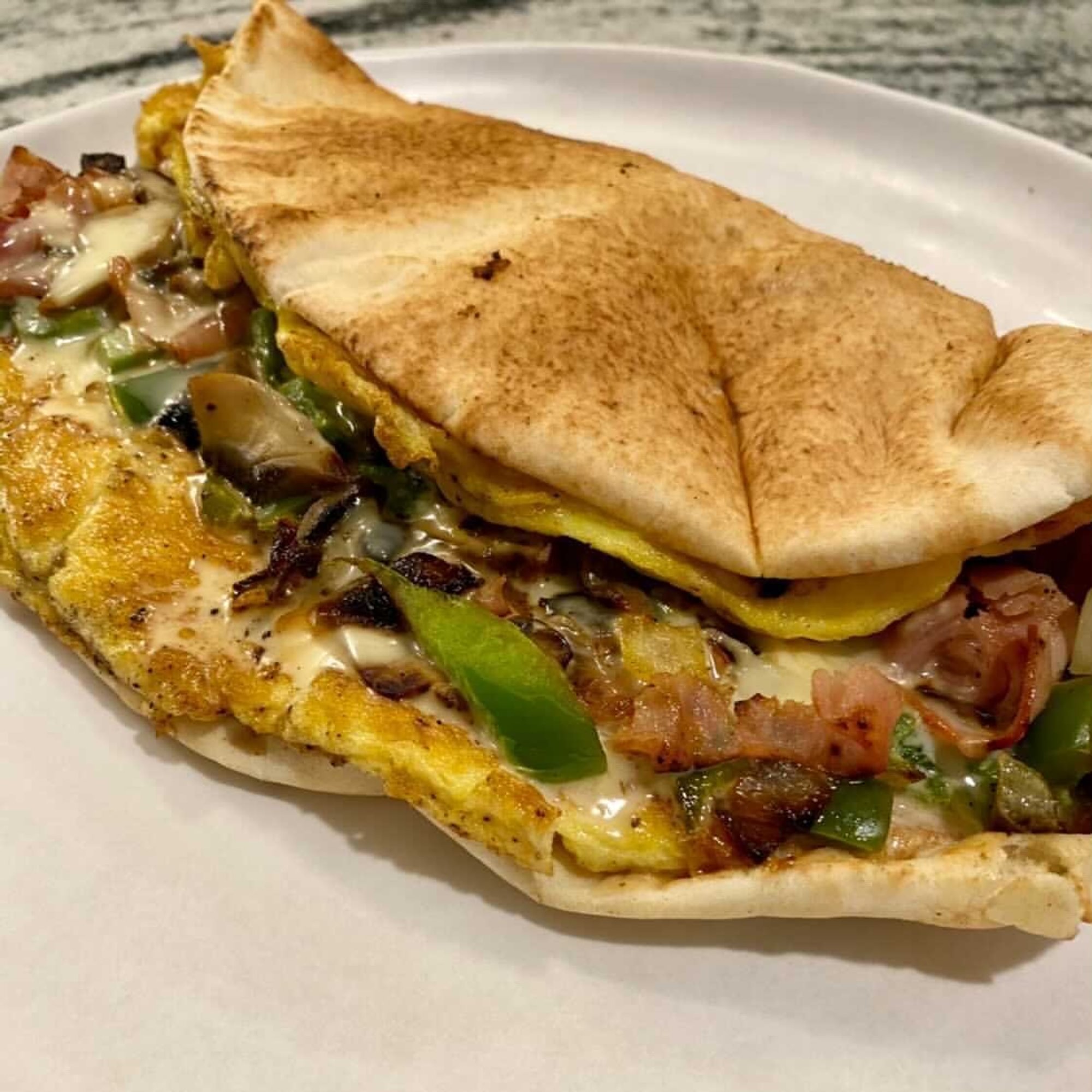 Western Pita Omelet