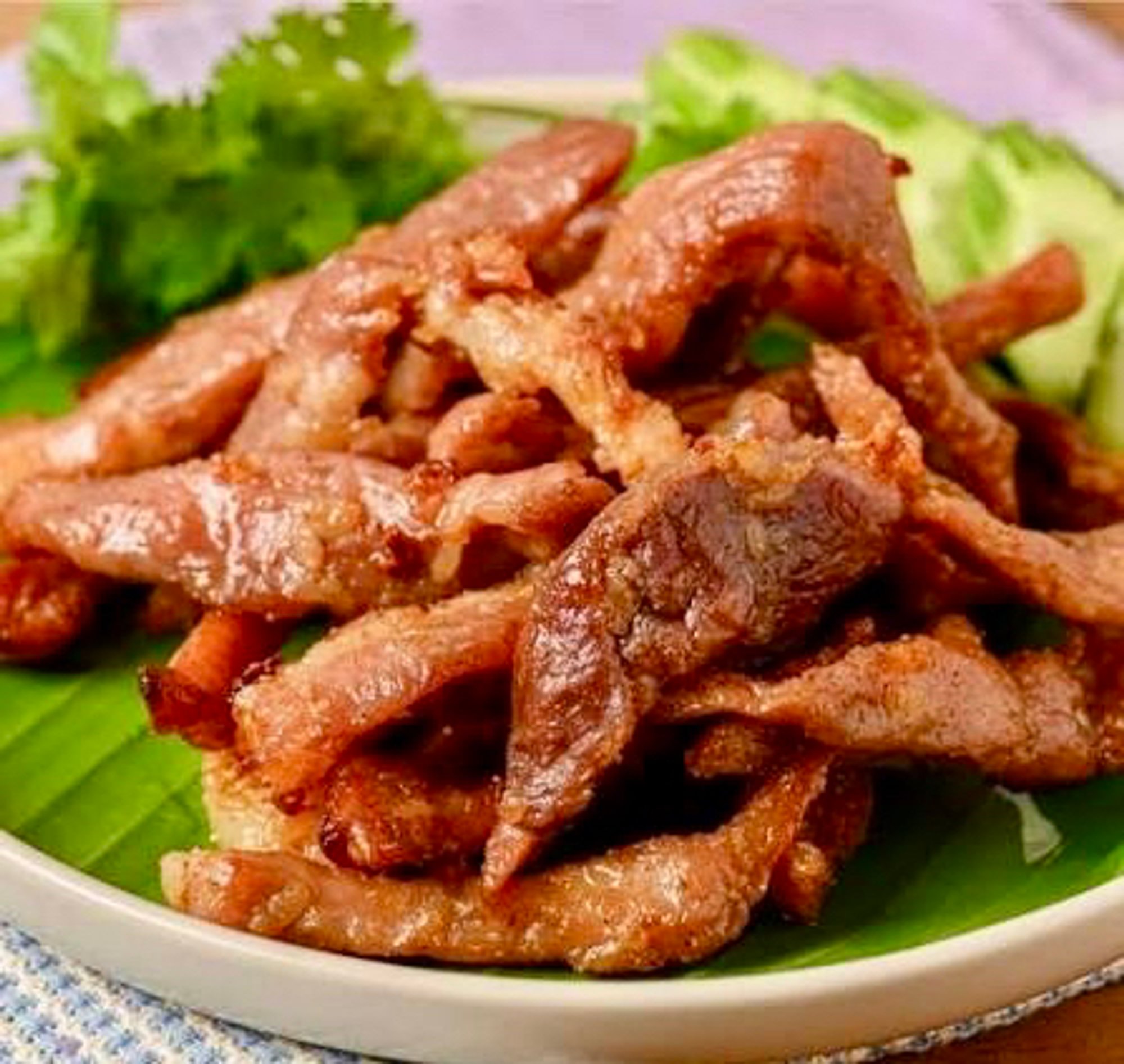 Fried Pork (Thai Style Sun dried Pork Jerky)