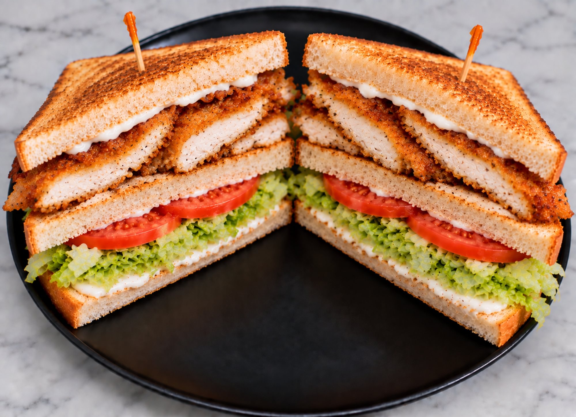 Chicken Cutlet Club Sandwich
