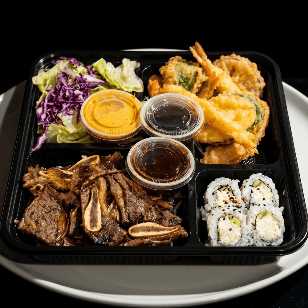 112. Beef Short Ribs Dinner Bento