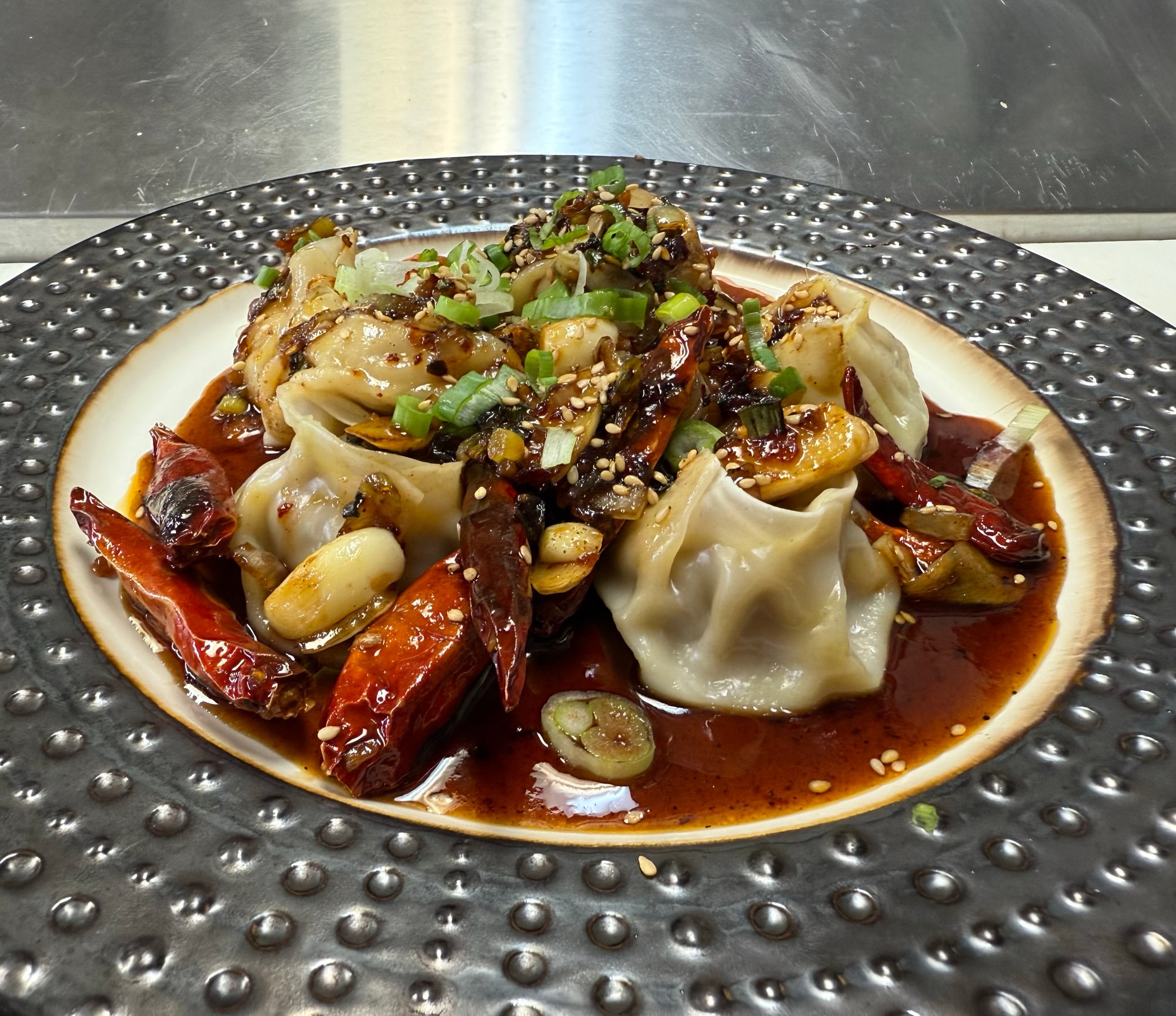 Chef Special Momo (Nepalese Dumplings Tossed in Korean Sauce)