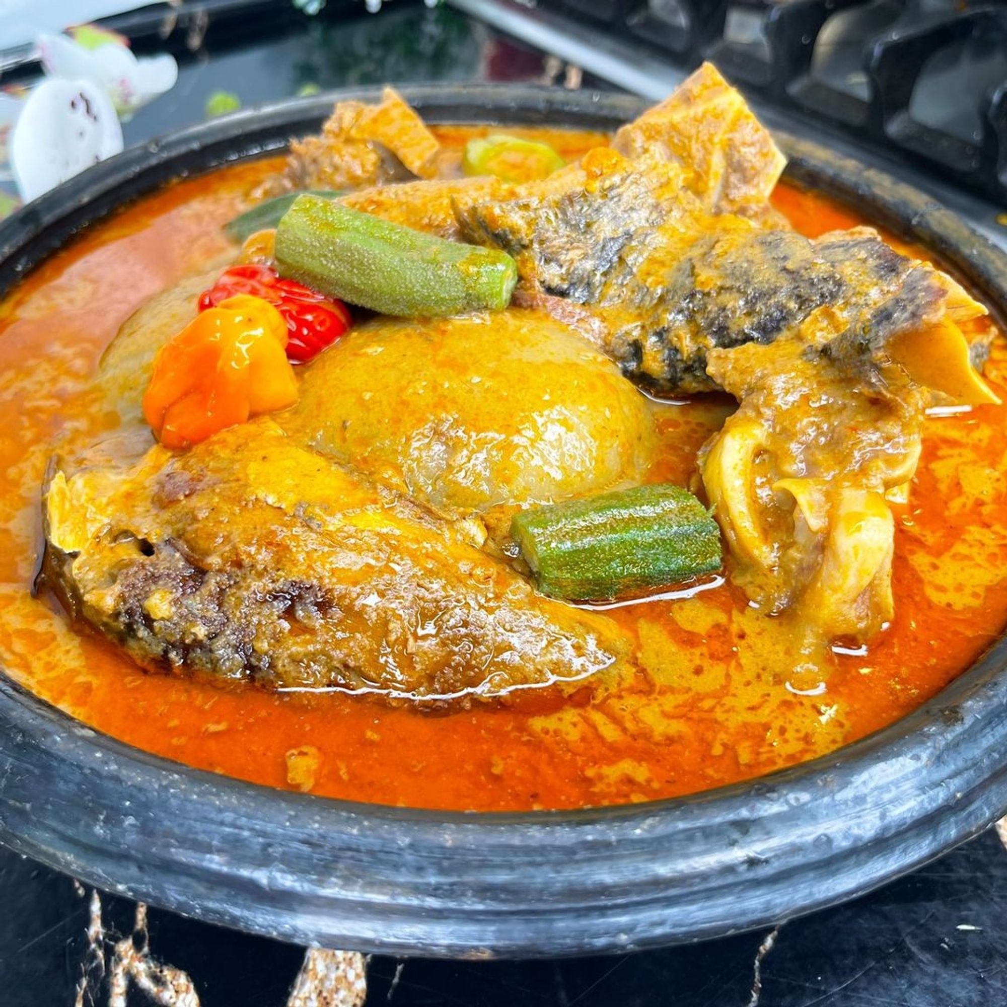Kokonte with Soup